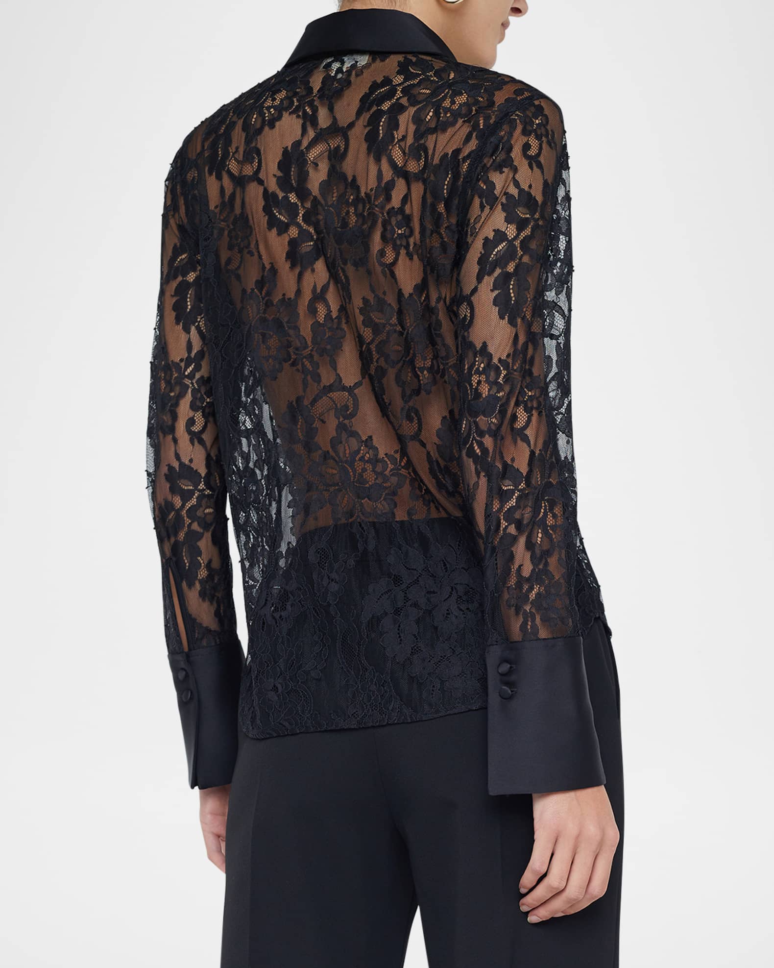 decade | ． new arrival ＜CLANE＞ SHEER FLOWER LACE SHIRTS