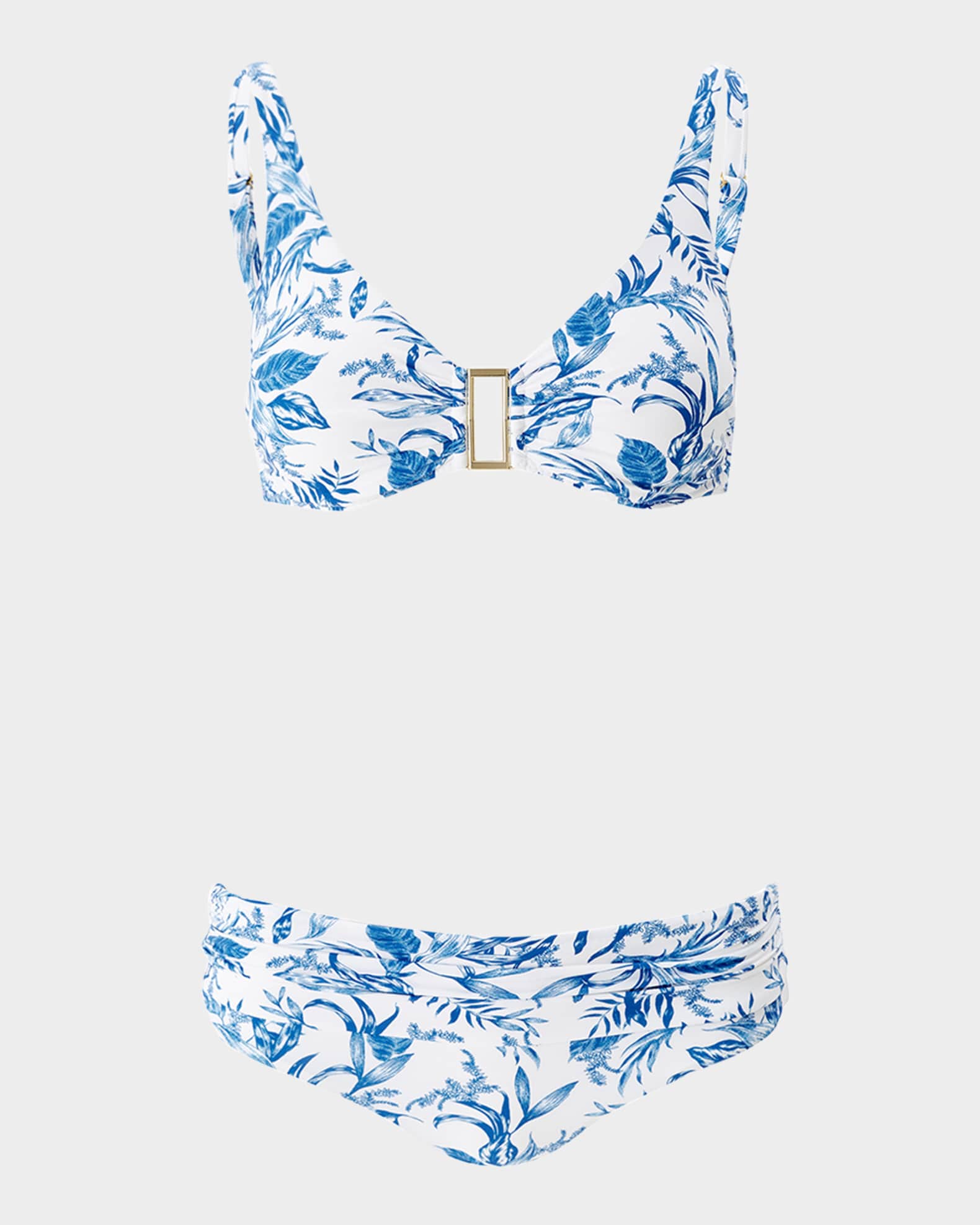 Blue leaf bikini deals