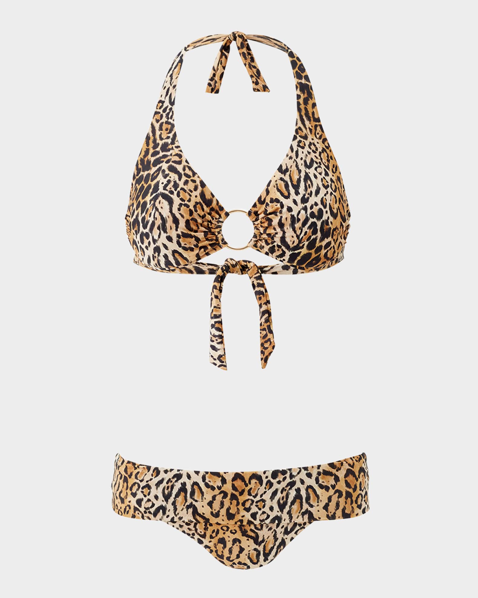 Brussels Cheetah Two Piece Swimsuit Neiman Marcus