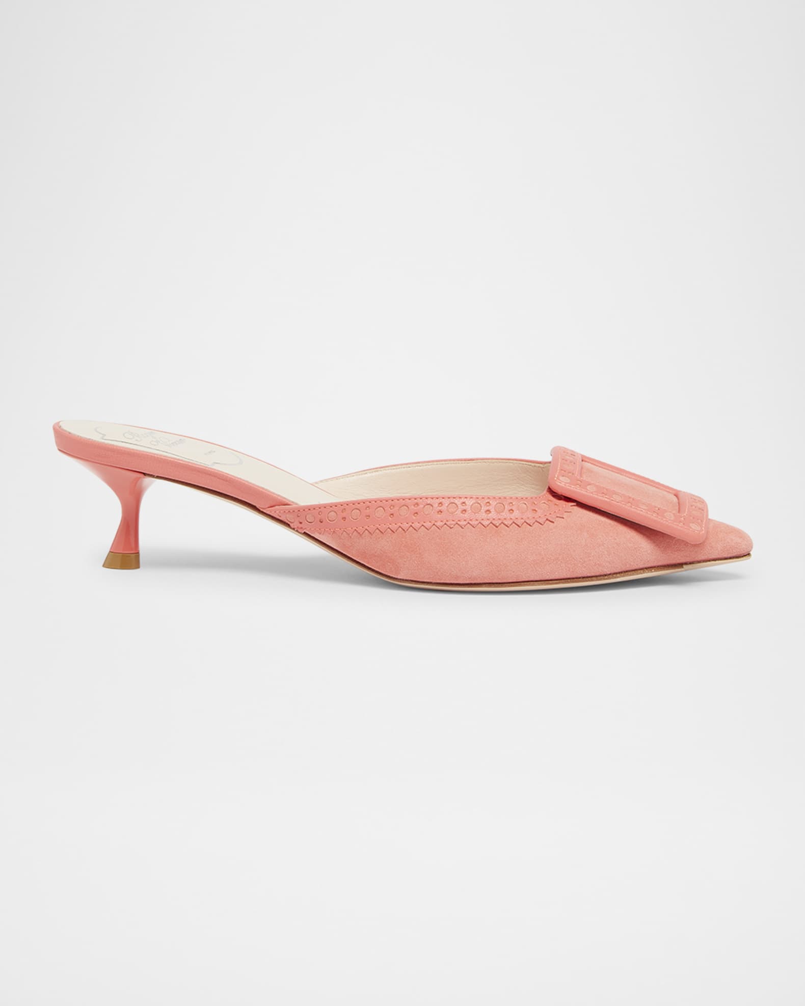 I Love Vivier Mixed Leather Mule Pumps 0