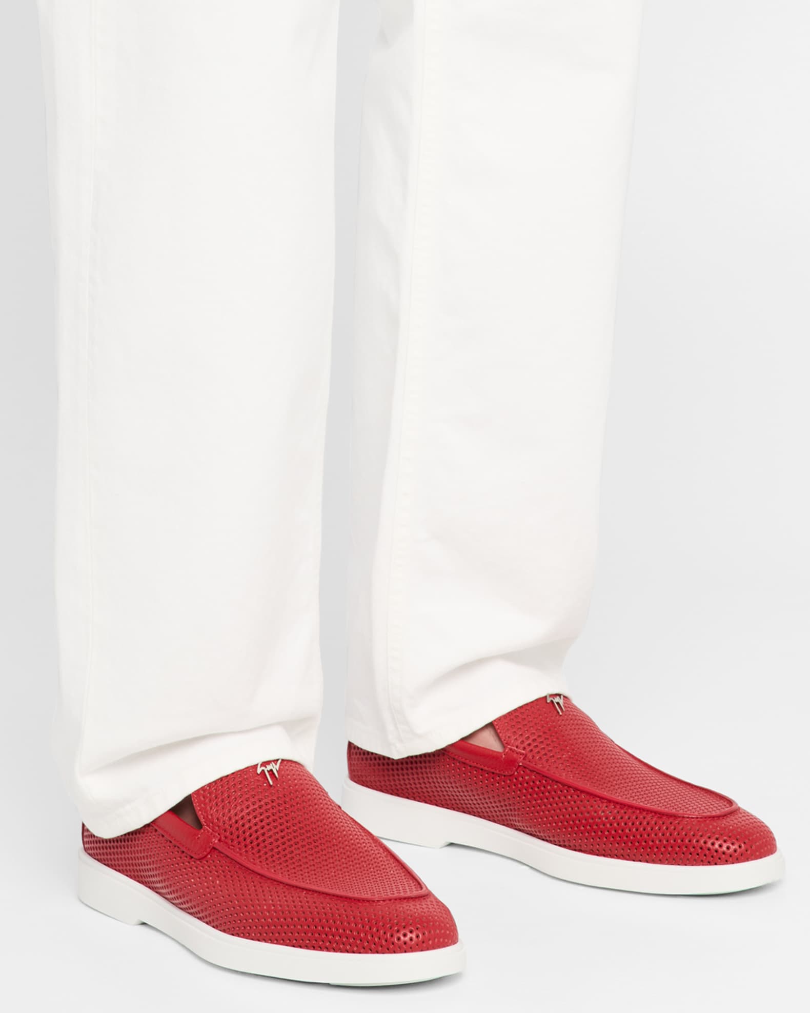 Men's Berth 10 Perforated Leather Loafers 1