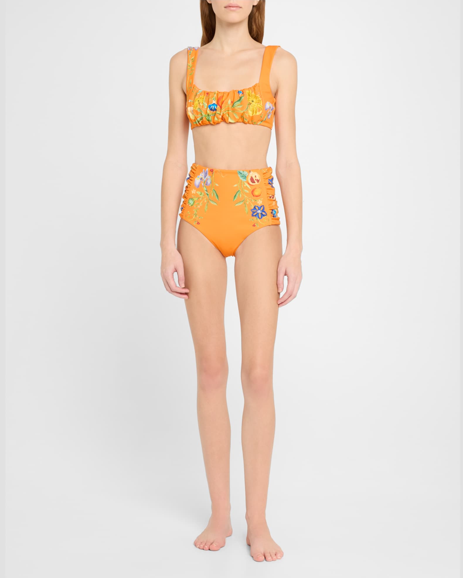 【全品送料無料】 Bikini High-Waist Flores ALEMAIS Botoms Marcus Neiman | ワンピース