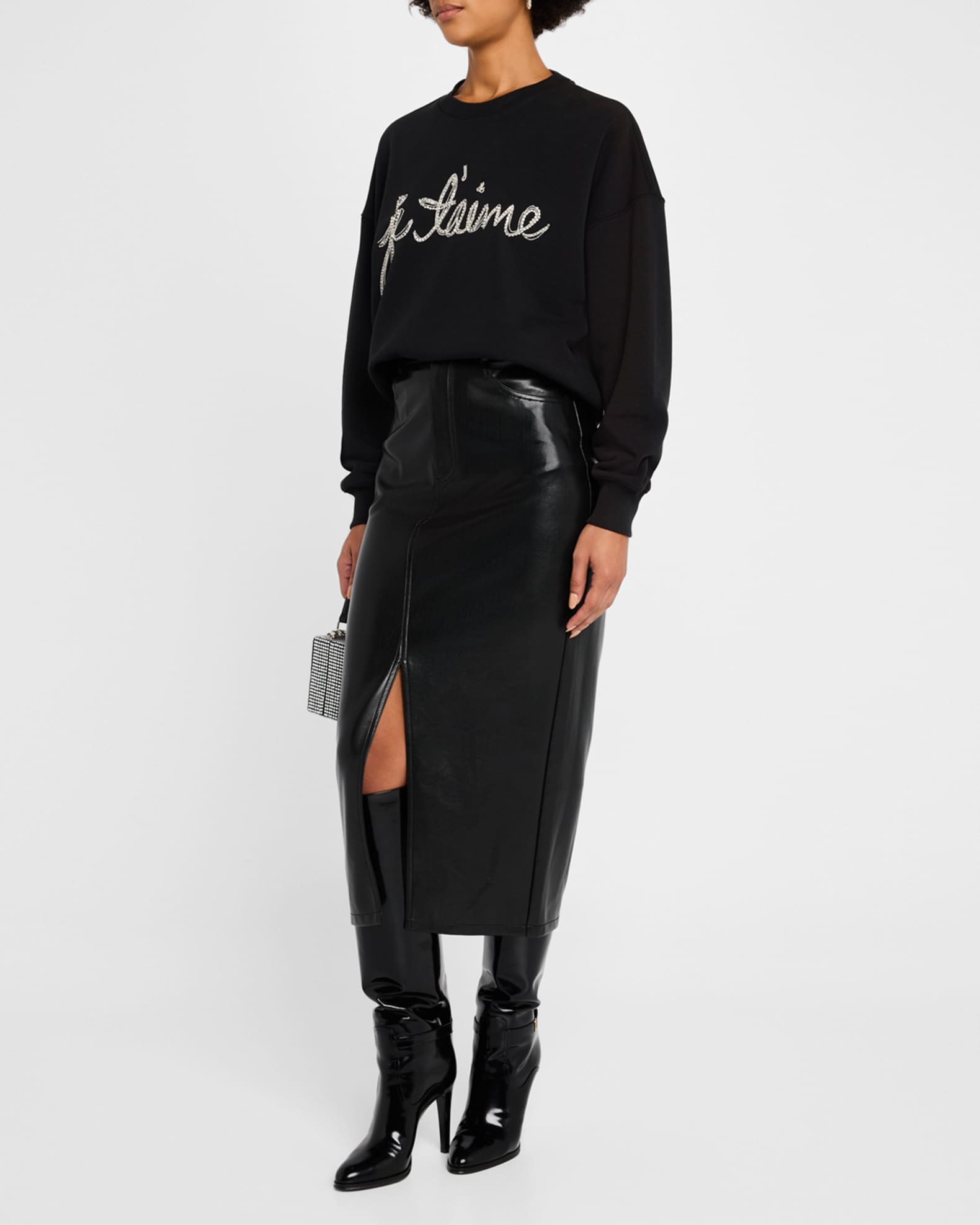 Brandy Je T'aime Chain-Trim Pullover 1