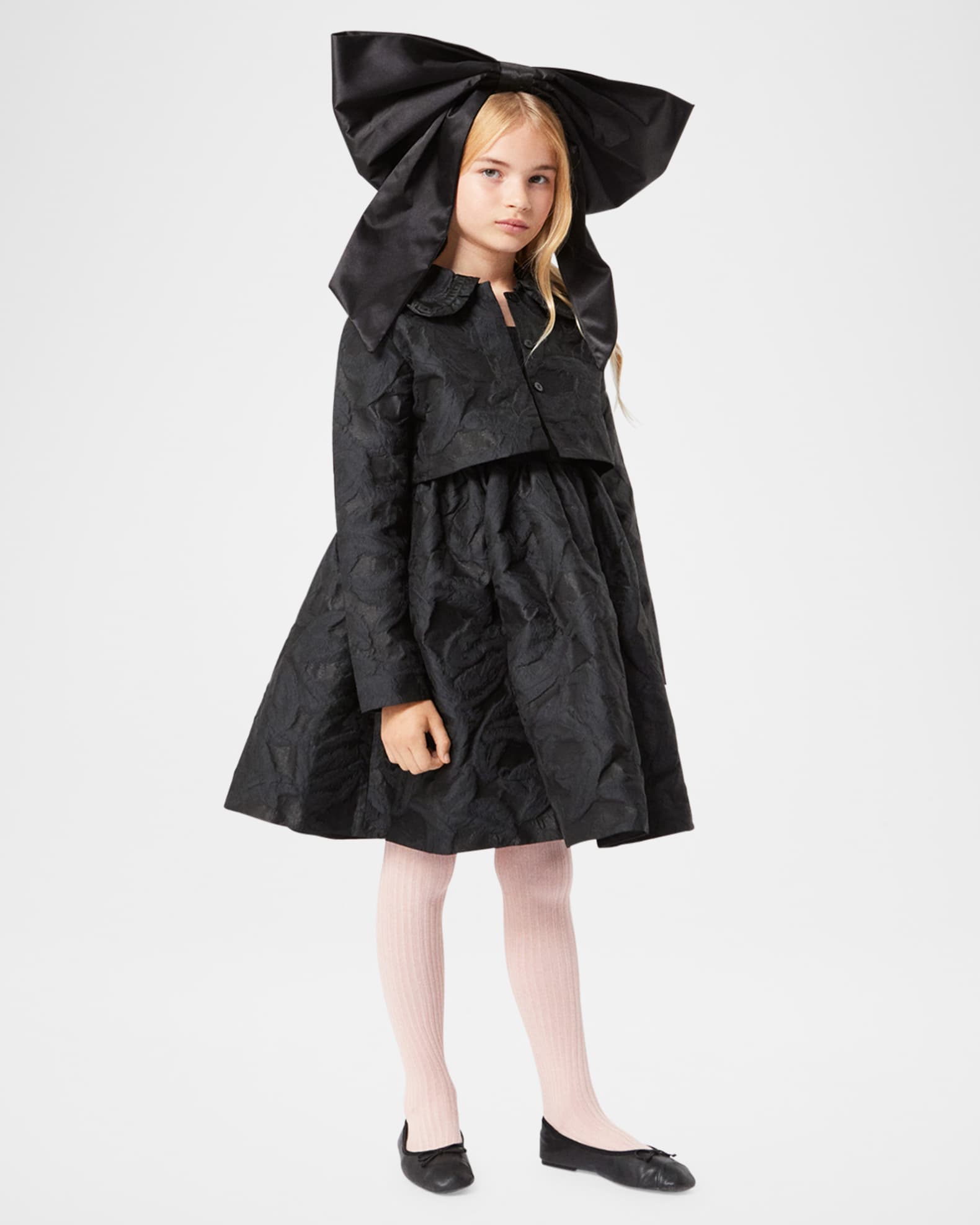 Girl's Cortney Textured A-Line Dress 1
