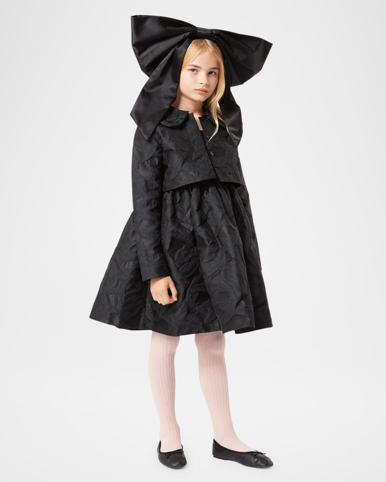 Girl's Cortney Textured A-Line Dress 1