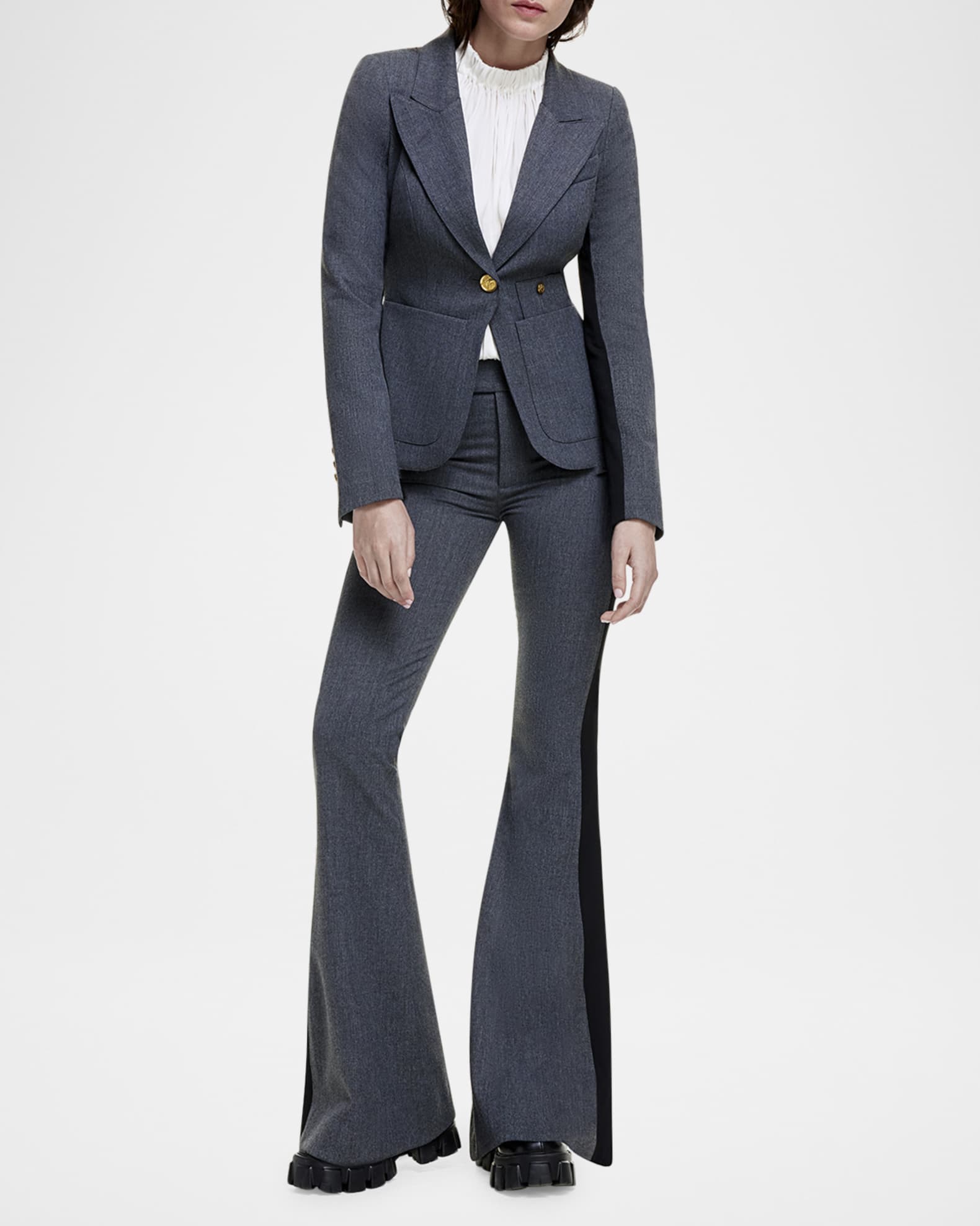 Patch Pocket Tux Stripe Blazer 1