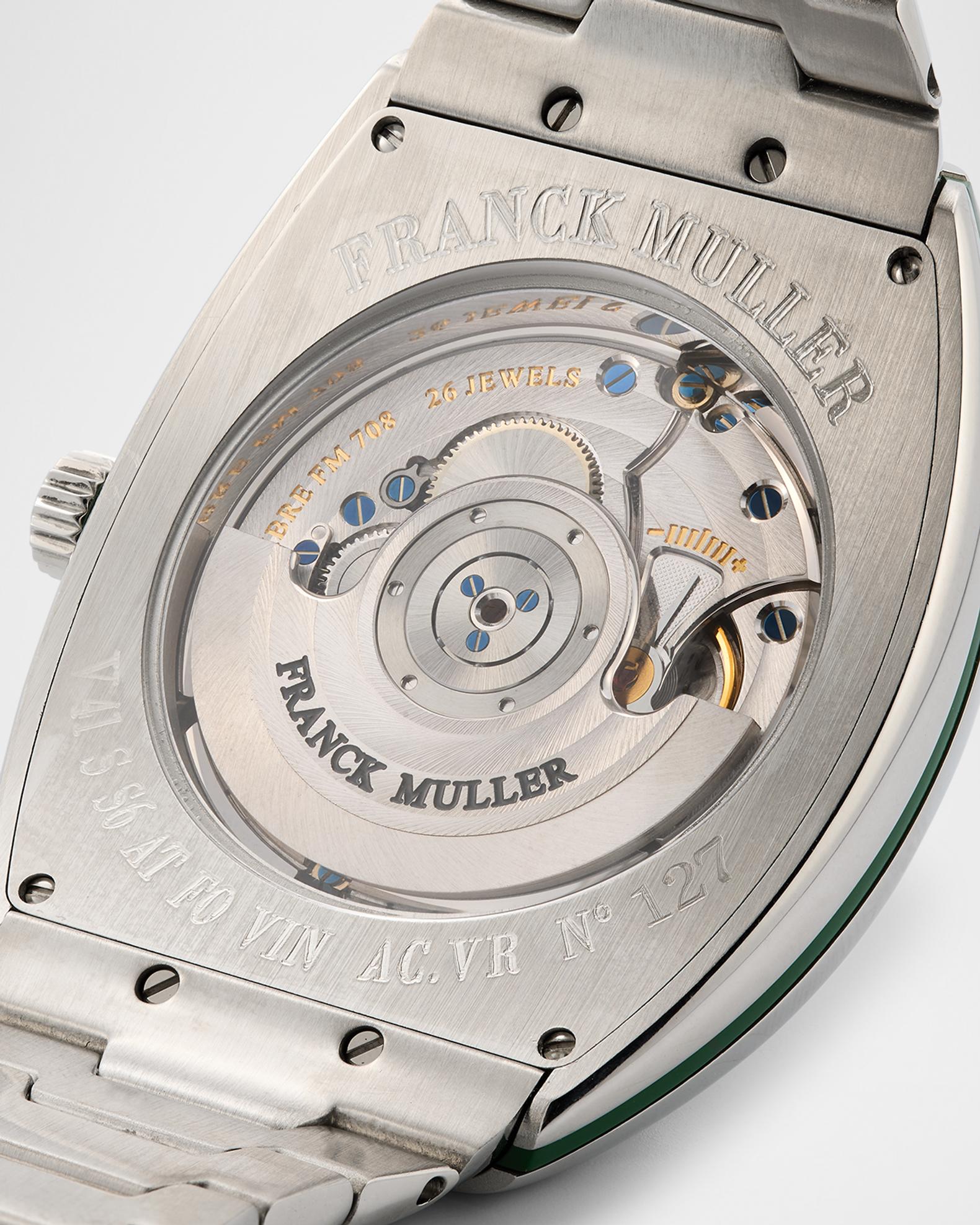 Franck Muller 41mm Slim Vintage Vanguard Bracelet Watch, Green