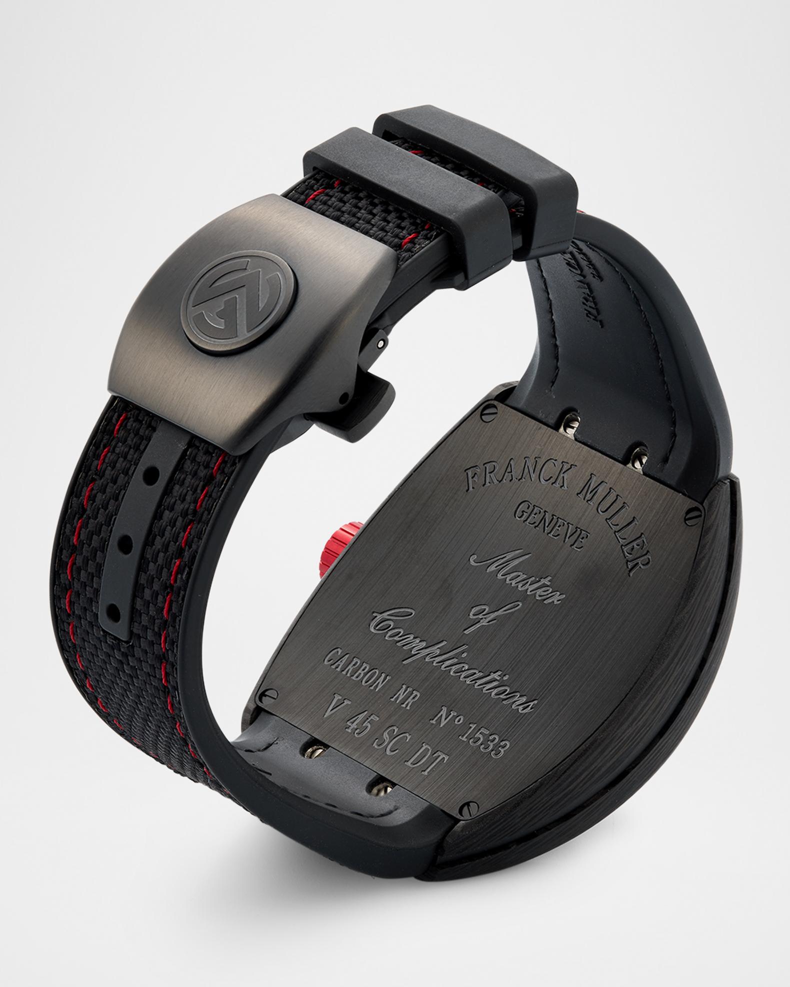 Franck Muller 44mm Carbon Red Watch | Neiman Marcus