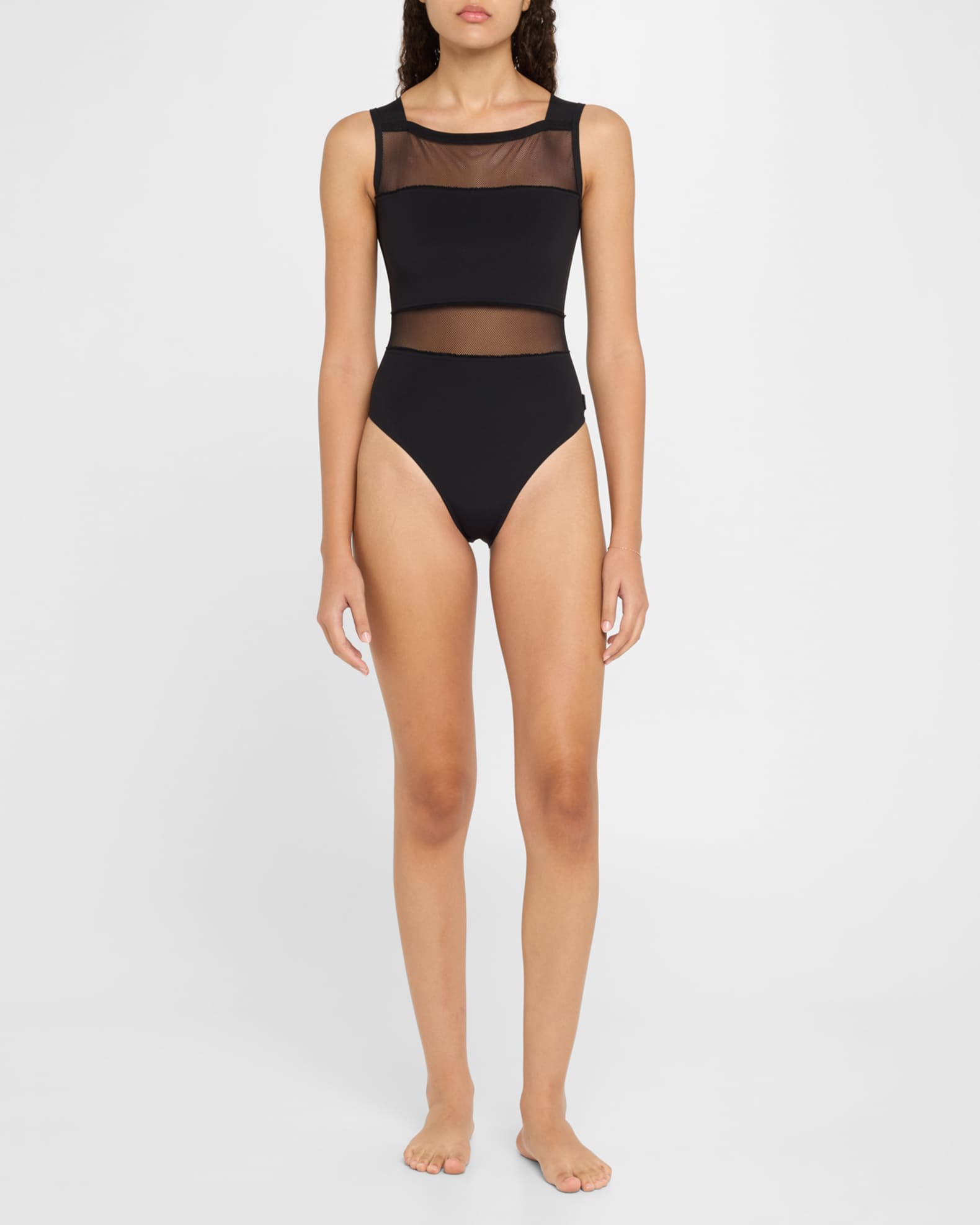 Mesh Cutout One-Piece Swimsuit 1