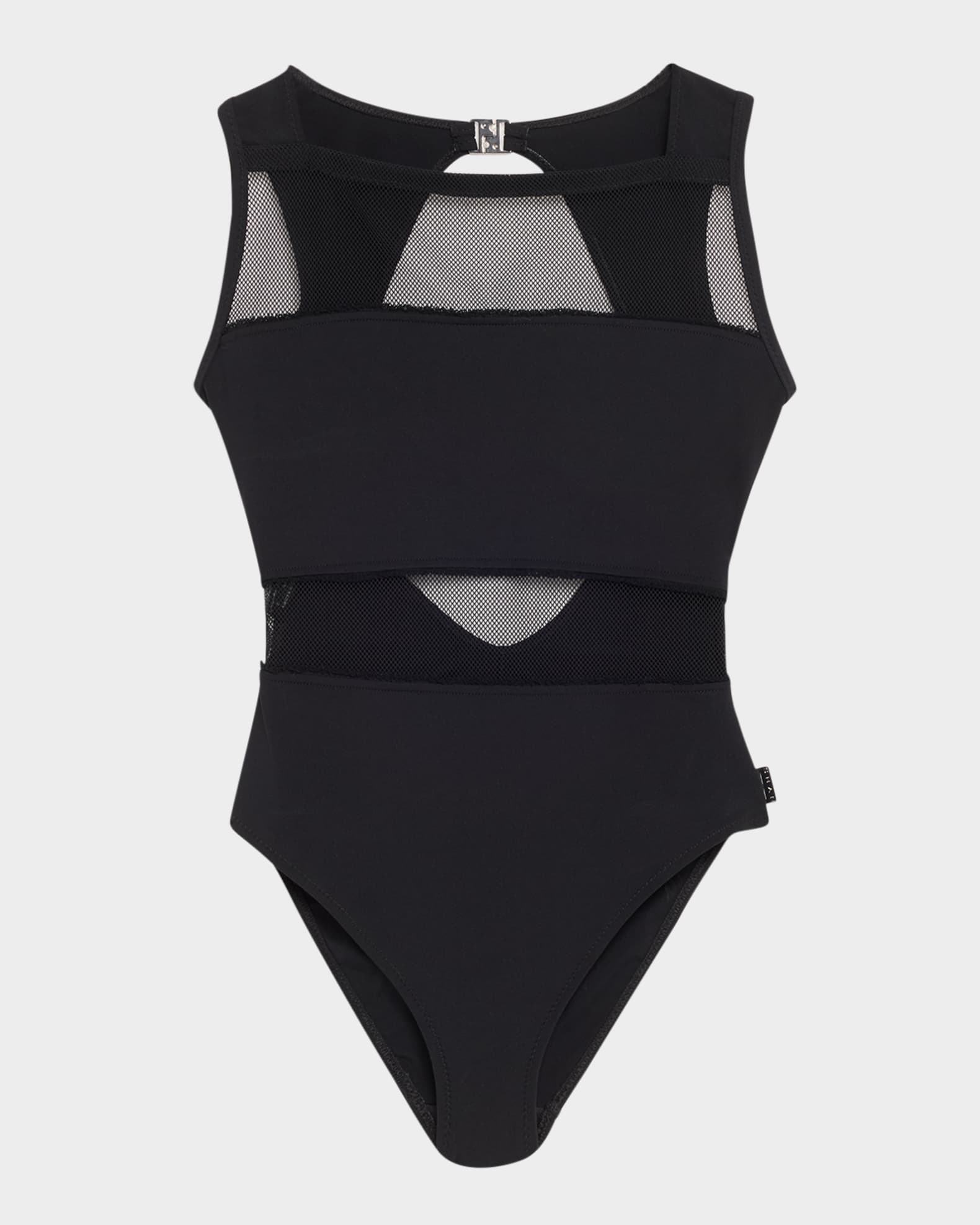 Mesh Cutout One-Piece Swimsuit 0
