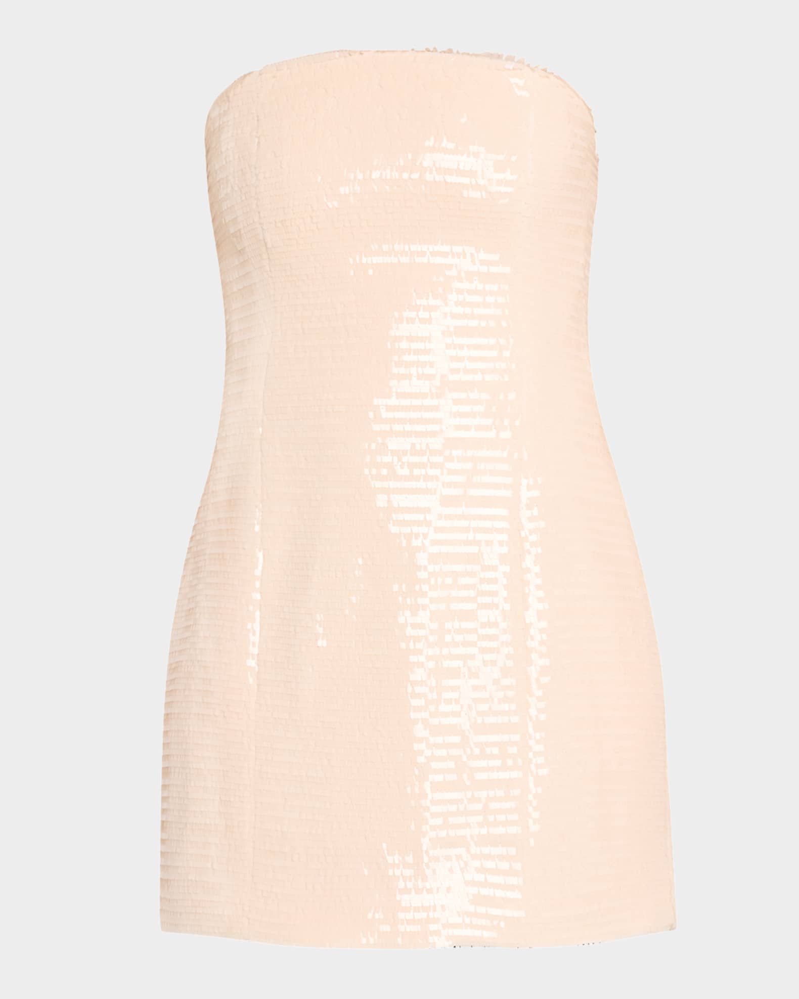 Elsie Strapless Sequin Mini Dress 0