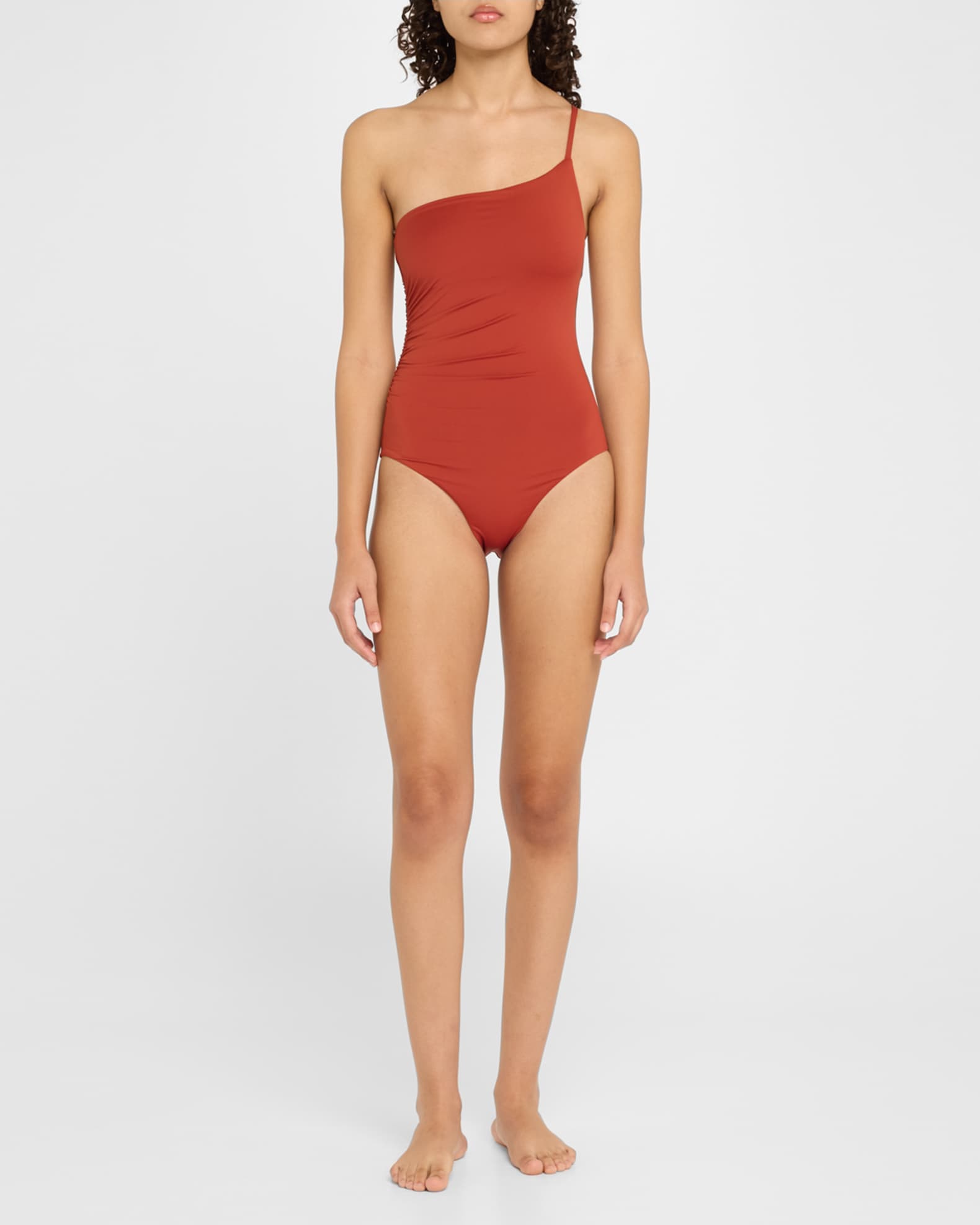 Adeena Asymmetric One-Piece Swimsuit 1