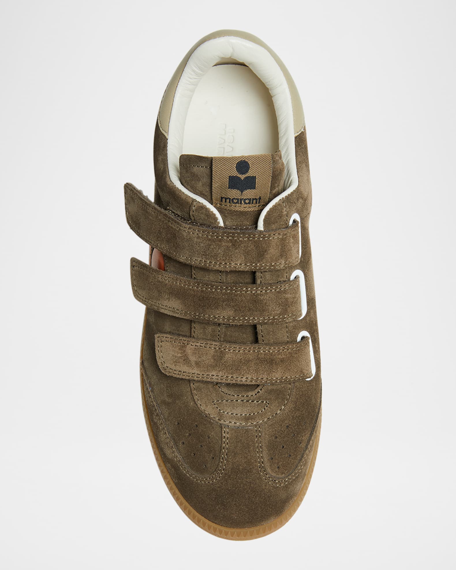 Isabel Marant Beth Bicolor Mixed Leather Sneakers | Neiman