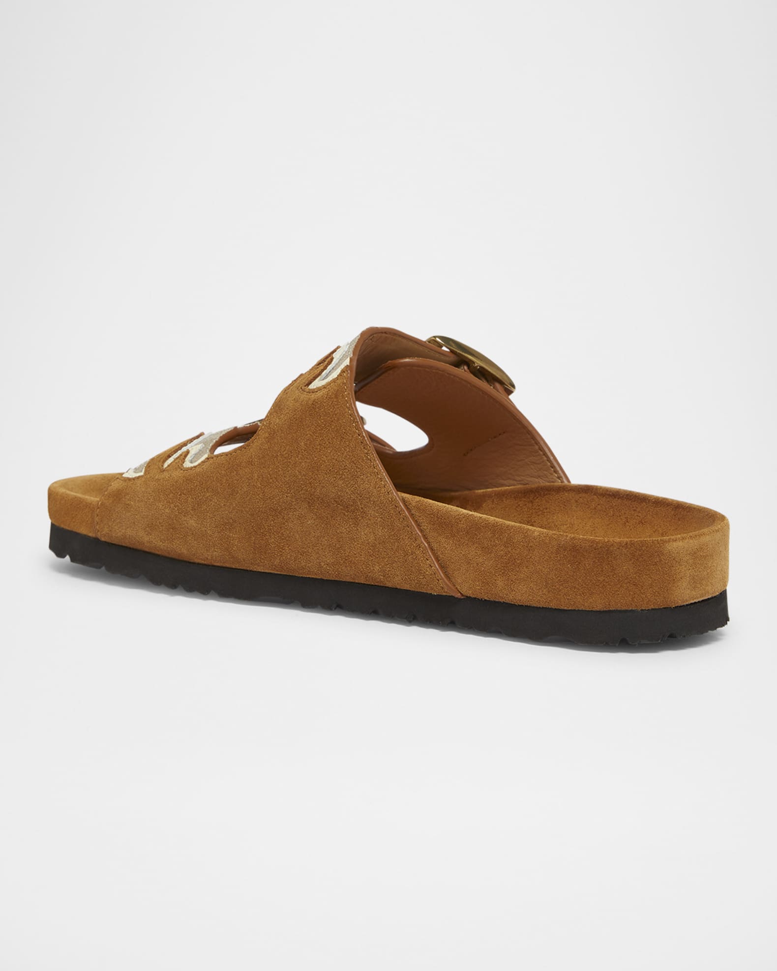 サンダル・ミュール Isabel Marant Beige Suede Sandals With Decorative Buckles 25PSD0230FA-C1B01S-90BE-R.jpg?