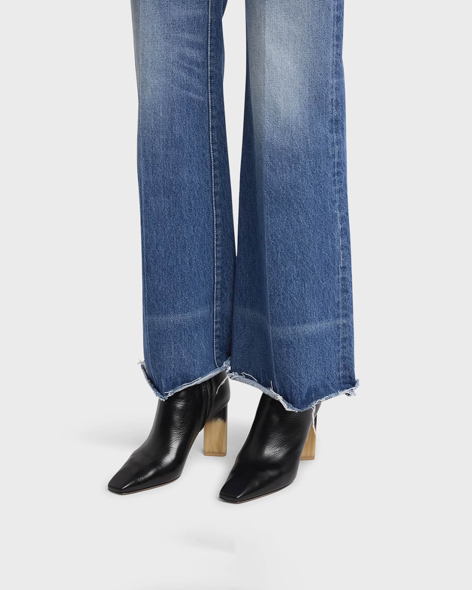 Georgia Leather Block-Heel Booties 1