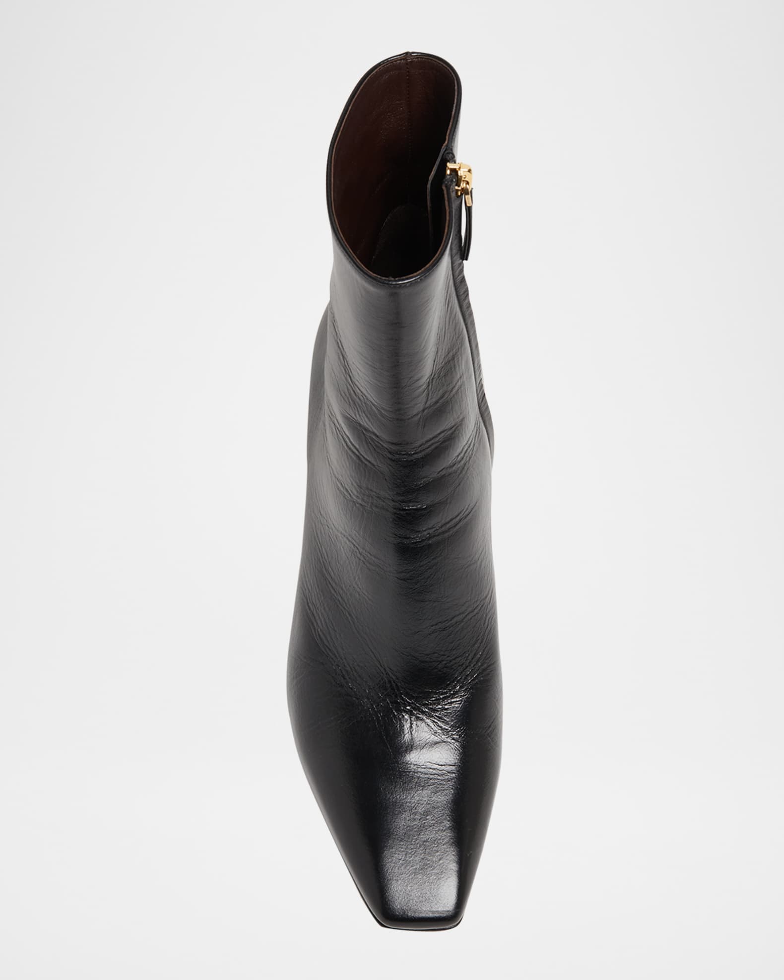 ショートブーツ・ブーティ Chloe Black Leather Georgia Ankle Boots Georgia Leather Block-Heel Booties | Neiman Marcus