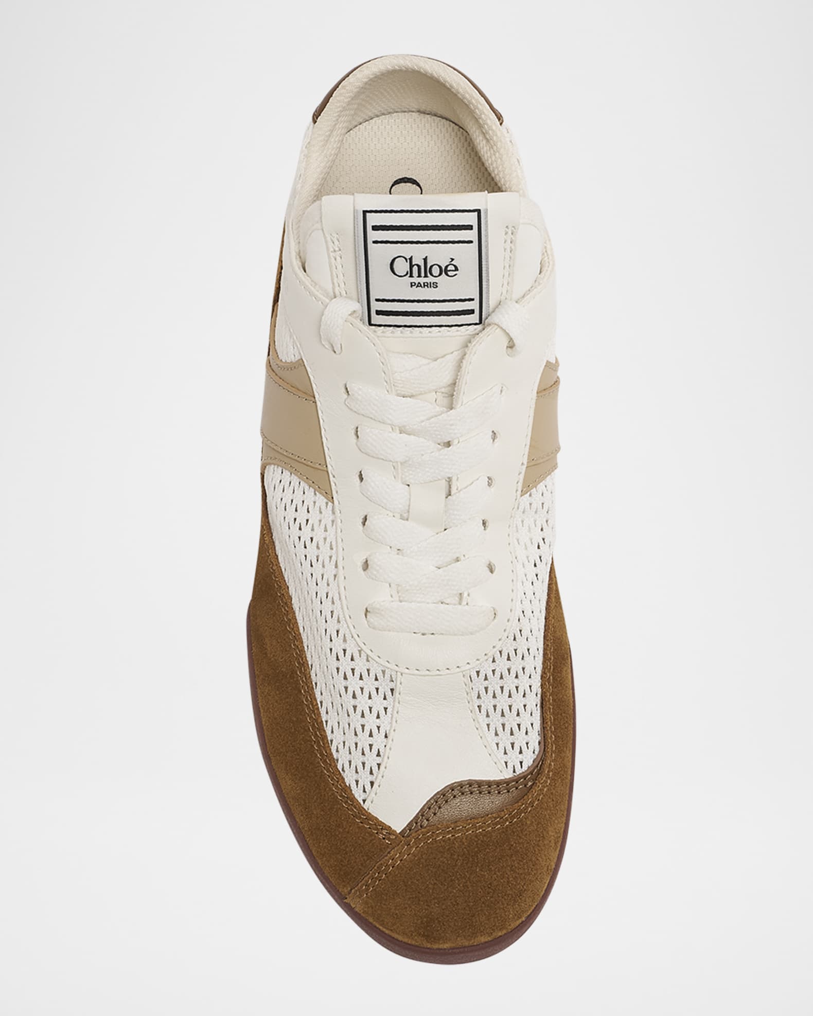 Kick Mesh and Leather Low-Top Sneakers | Neiman Marcus