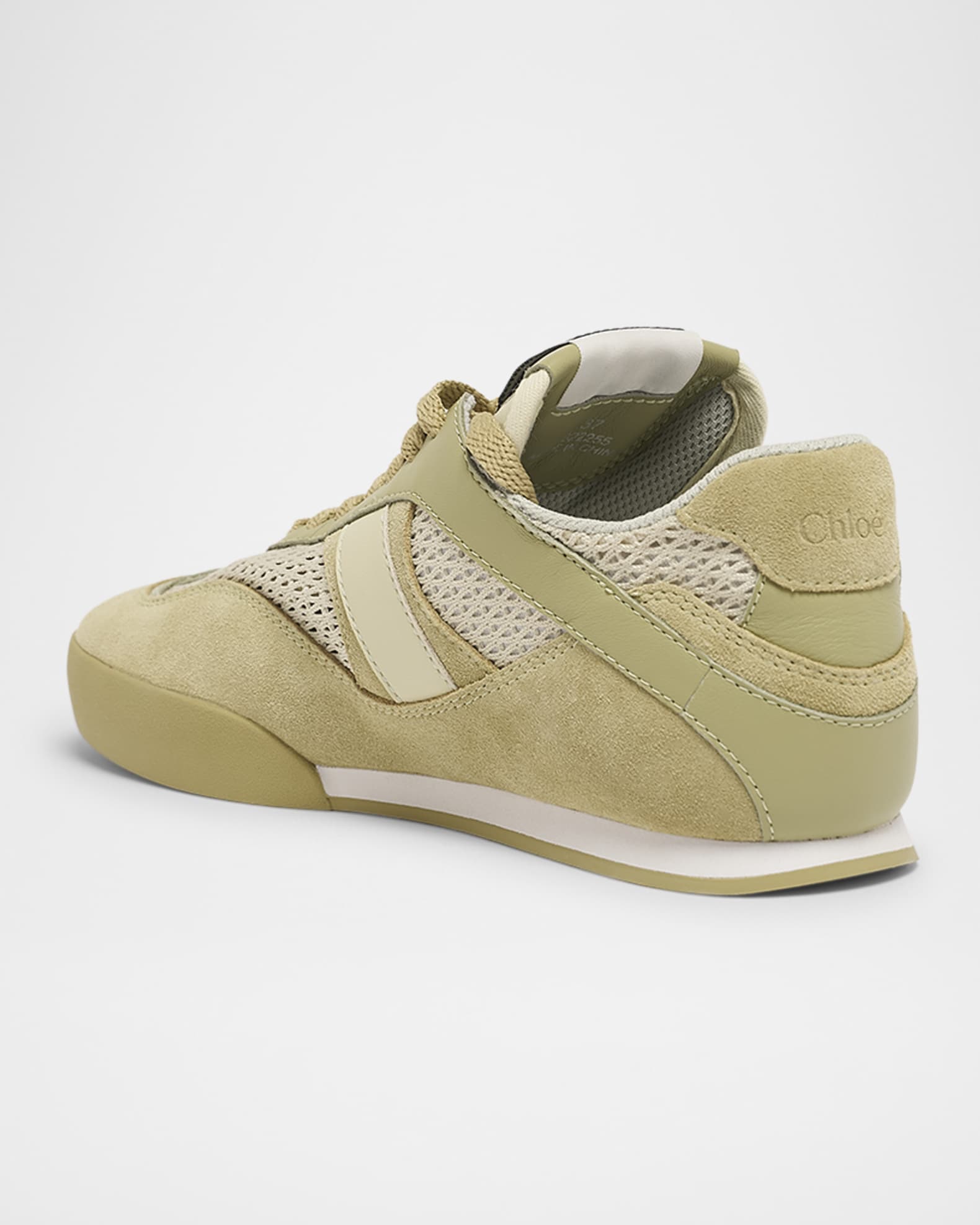 Kick Mesh and Leather Low-Top Sneakers | Neiman Marcus