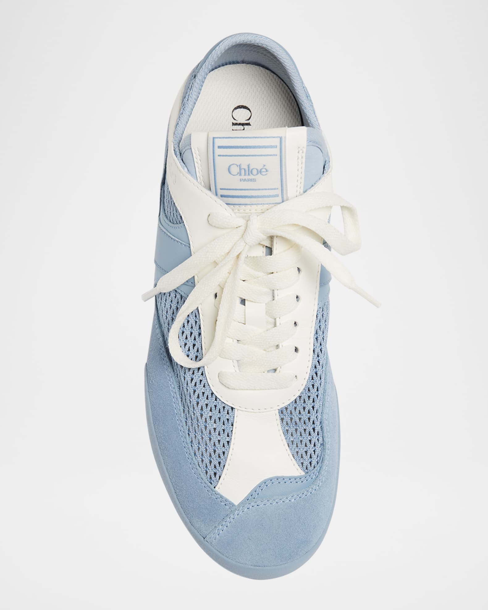 Chloe Kick Mesh and Leather Low-Top Sneakers | Neiman Marcus Chloe Kick Mesh and Leather Low-Top Sneakers | Neiman Marcus