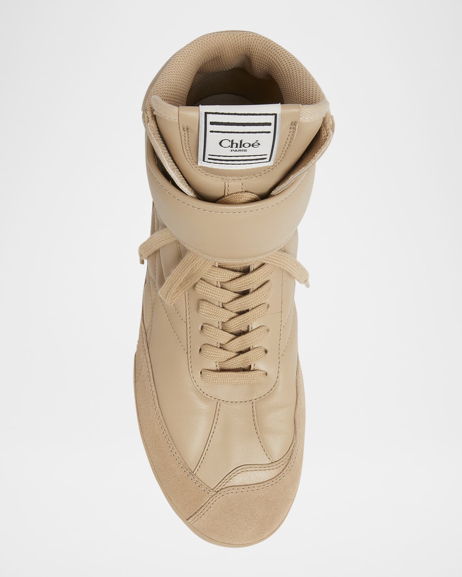 Chloe Kick Leather High Top Sneakers Neiman Marcus