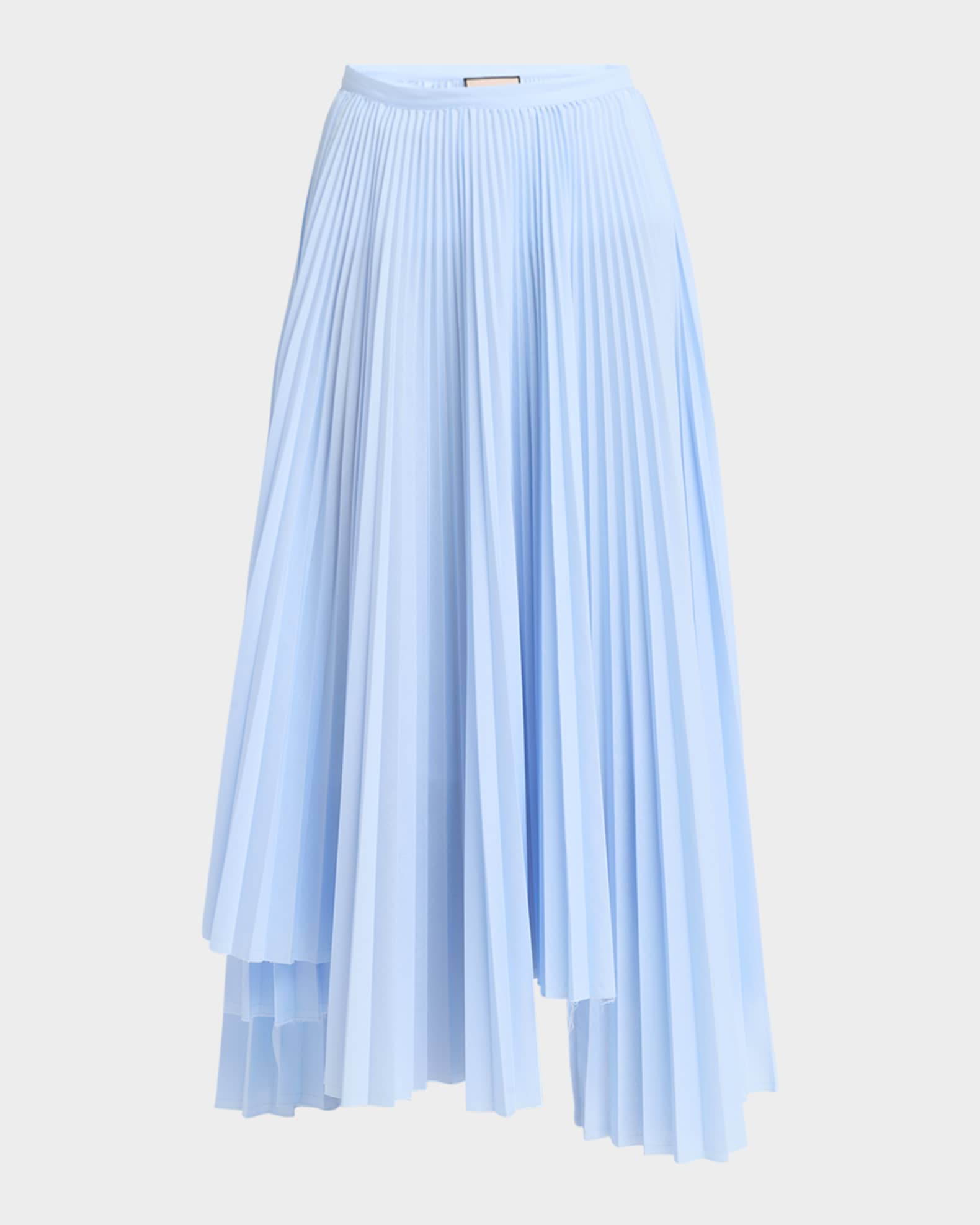 Long Asymmetric Pleated Skirt 0