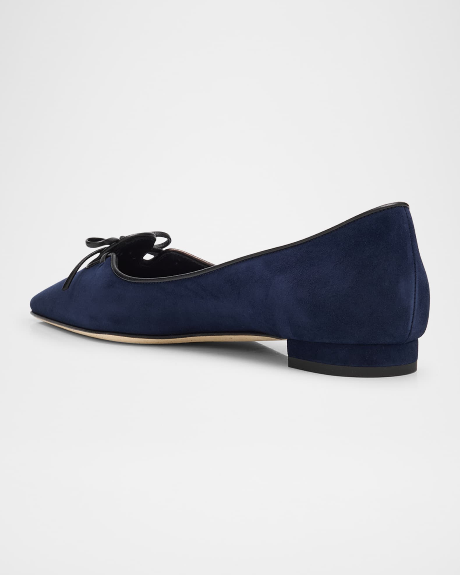 Esmaa Suede Lace-Up Ballerina Flats 1