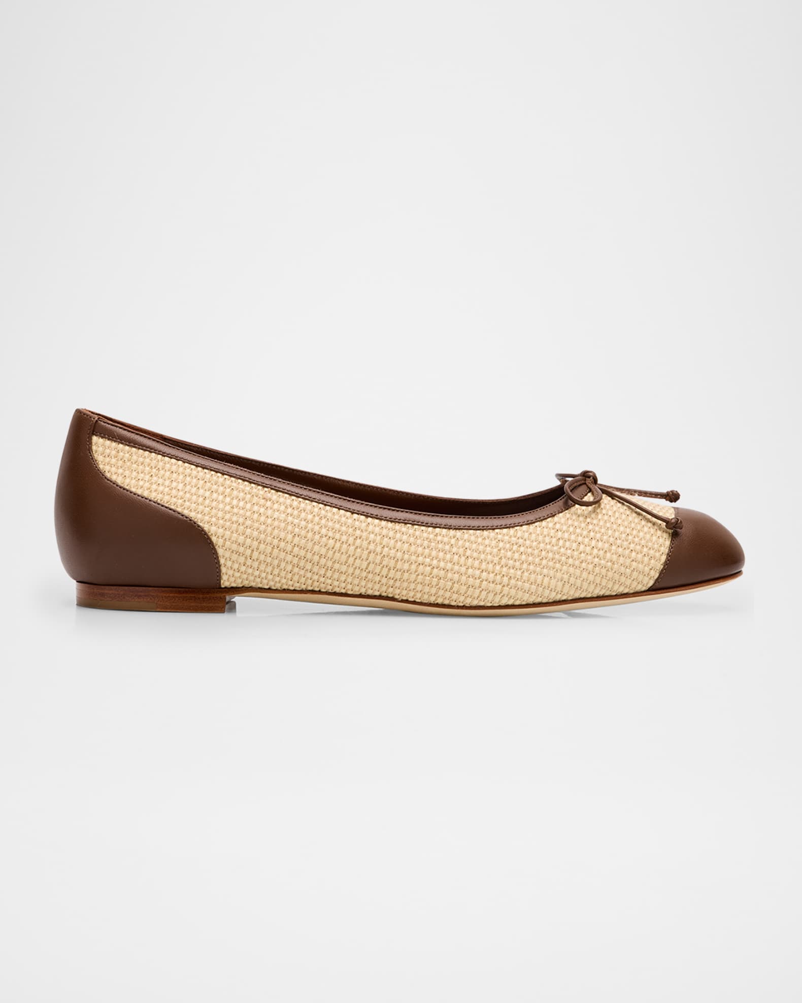 Capbal Bicolor Bow Ballerina Flats 0