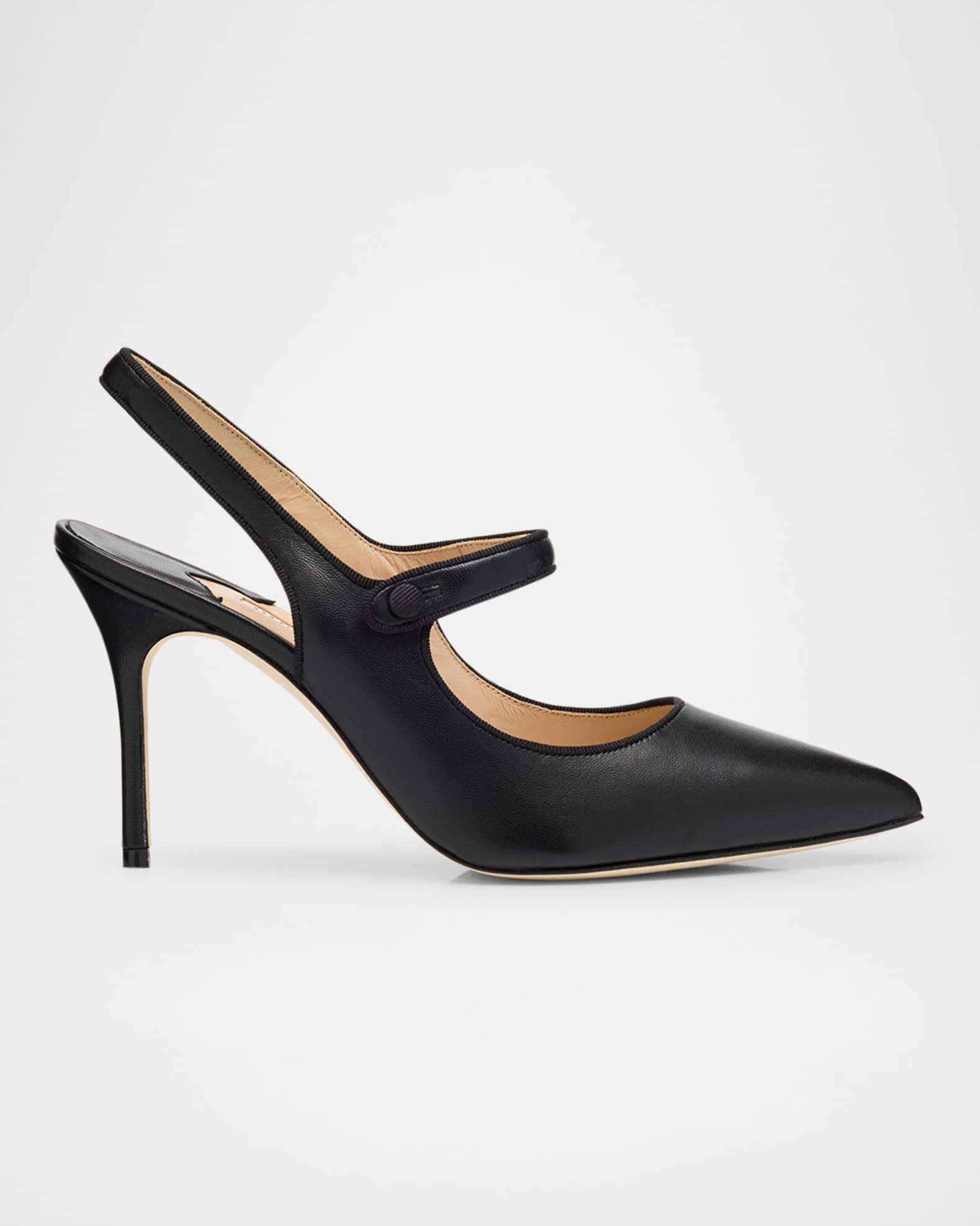 Camparisli Leather Mary Jane Slingback Pumps 0