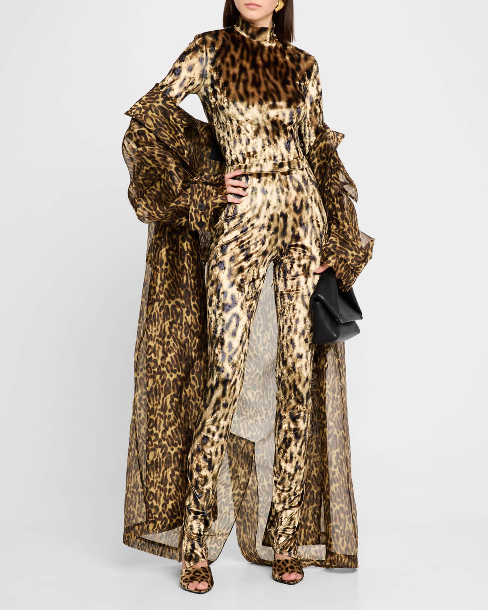 トップス 24karats stay gold leopard velvet set up 24karats stay gold leopard velvet set up