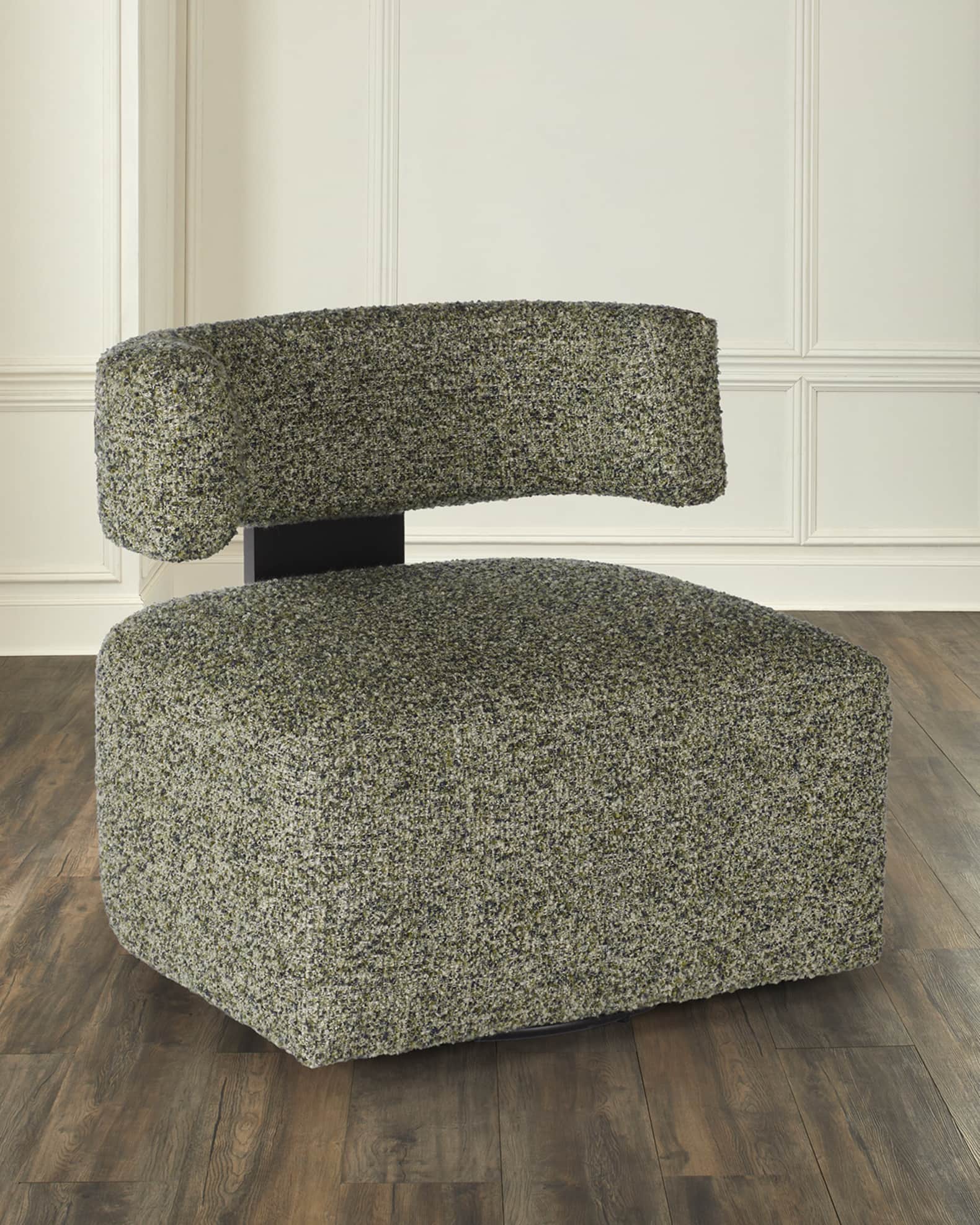 Winslow Boucle Swivel Chair 0