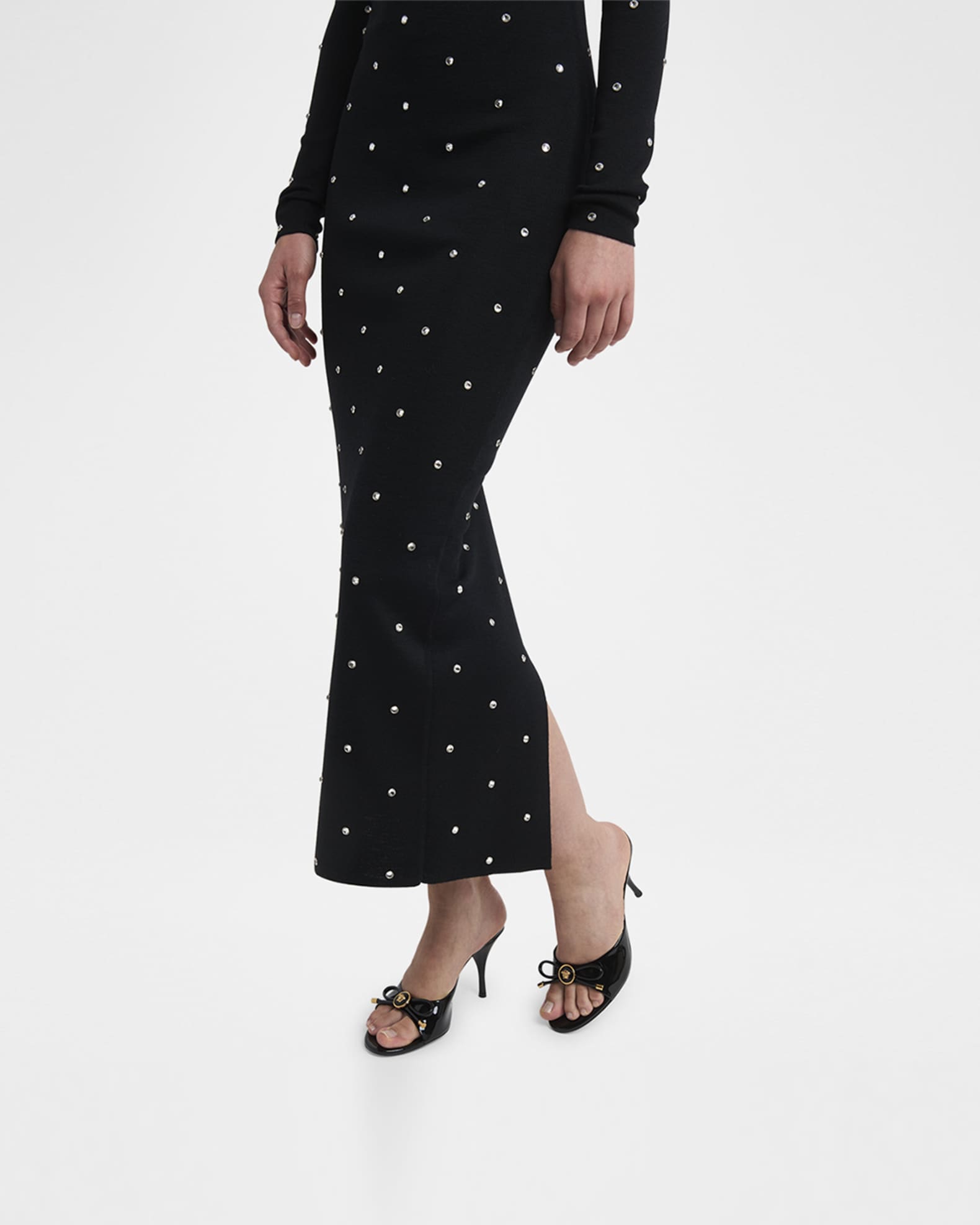 Opera Bow Ballet Mules in Patent Leather  1