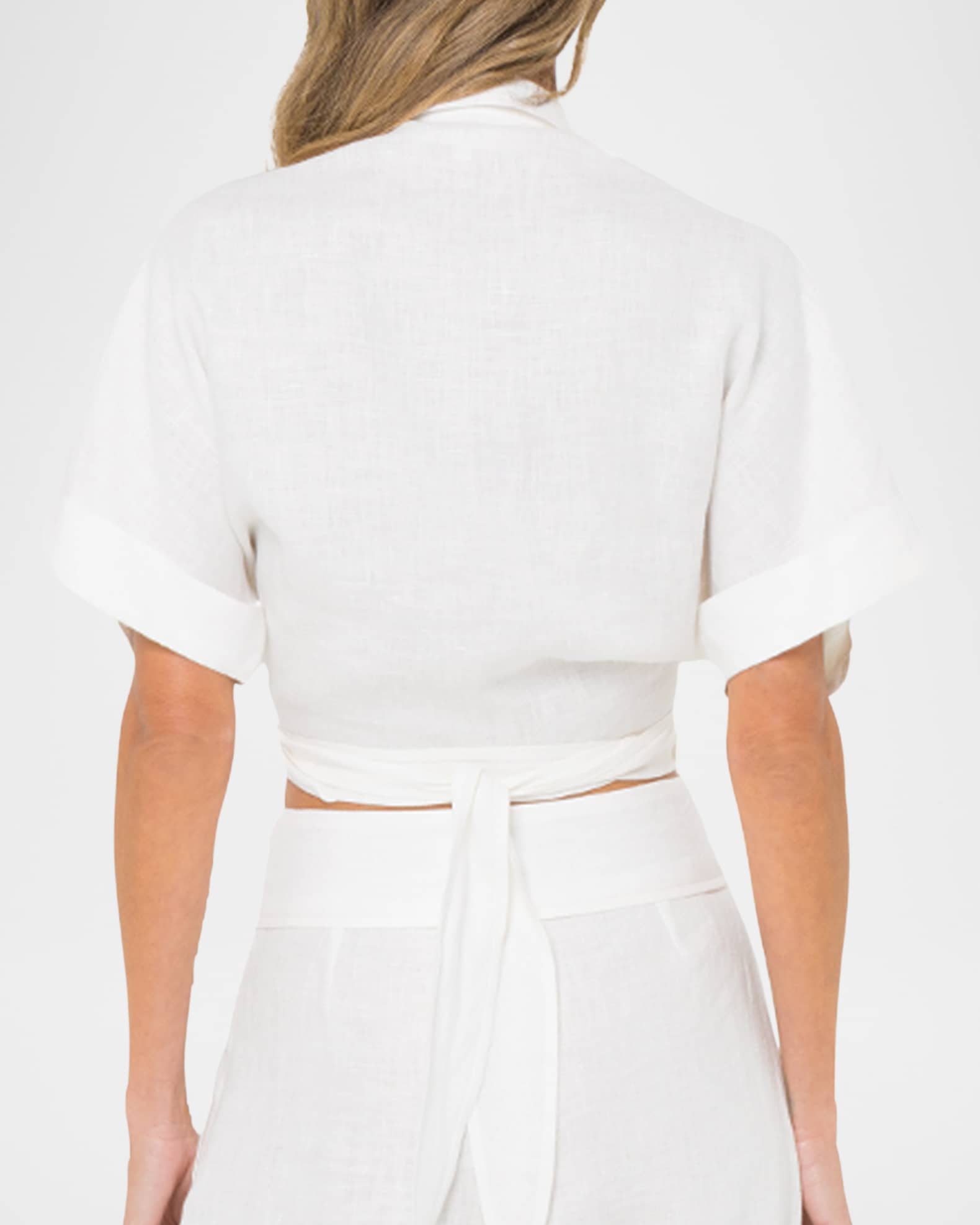 Organic cotton wrap top（white） Zara Wrap Top White Size L | eBay