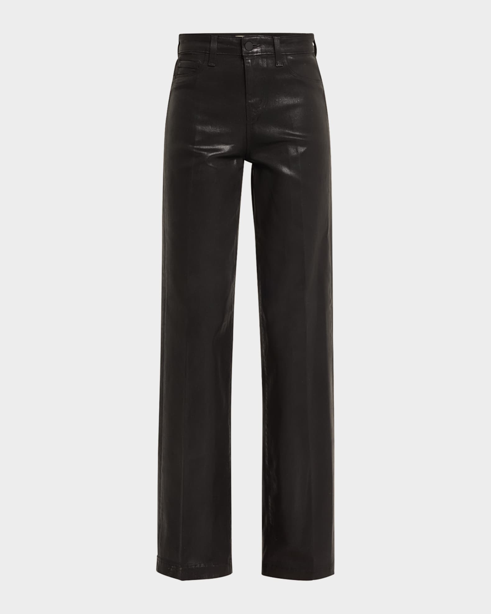 Clayton Coated Wide-Leg Jeans 0