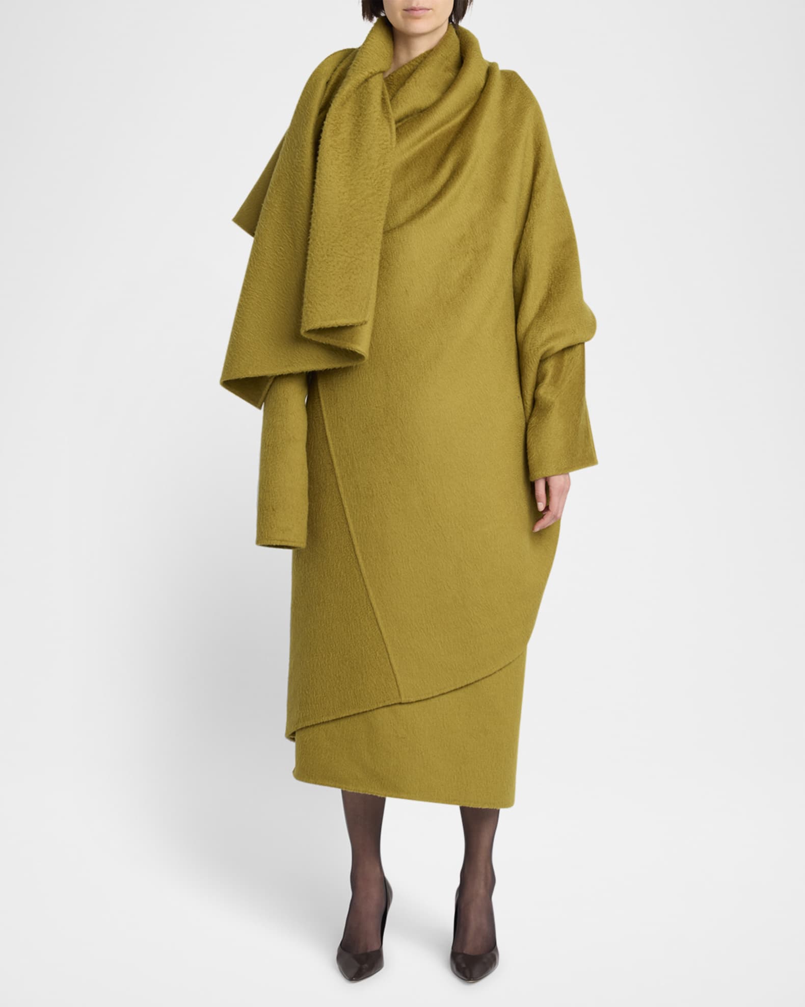Jan Long Cashmere Wrap Coat