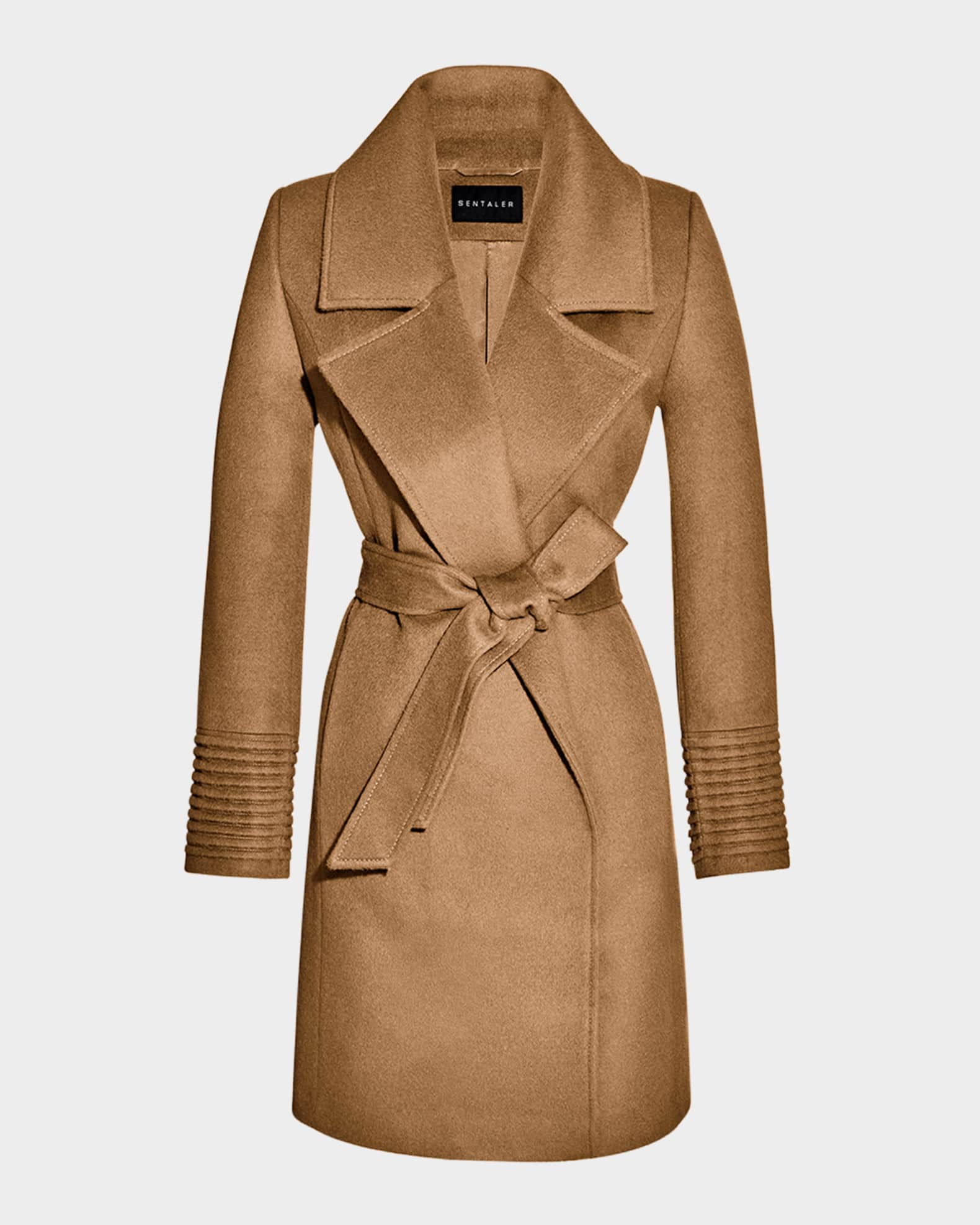 Mid-Length Alpaca Wrap Coat 0