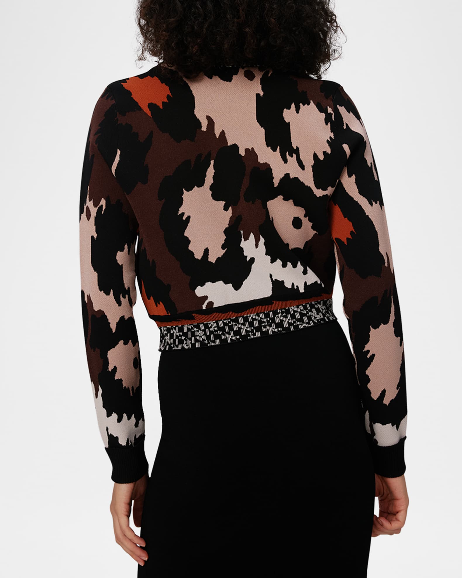Midge Button-Down Jacquard Knit Cardigan