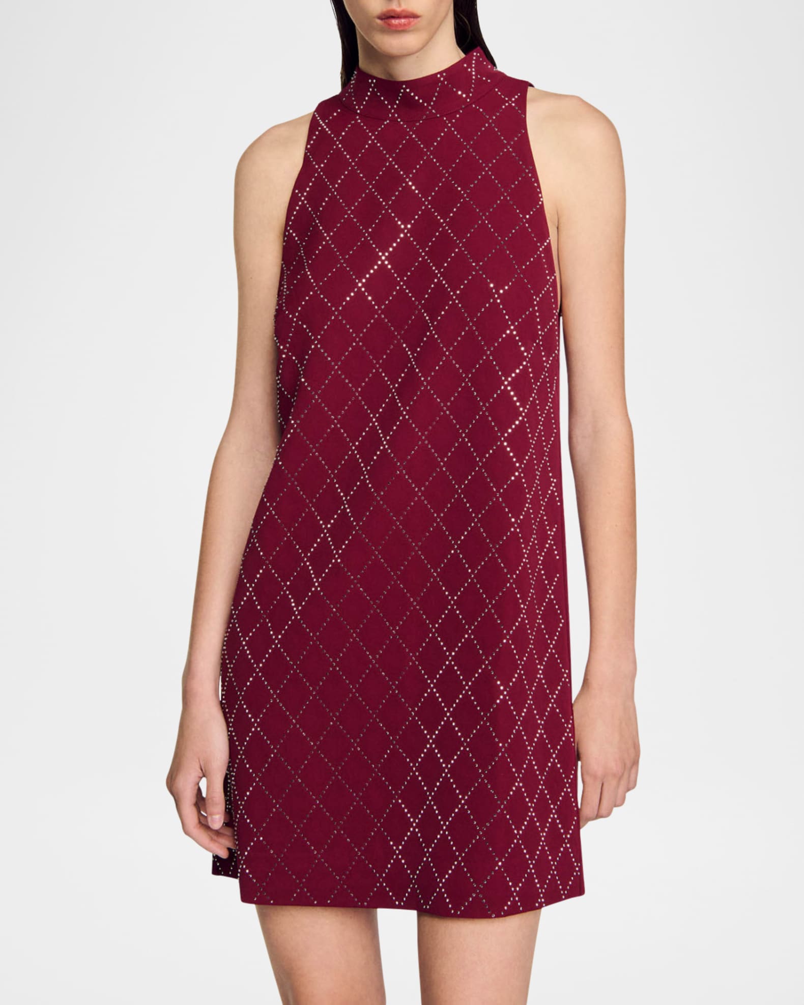 Sandro studded dress clearance