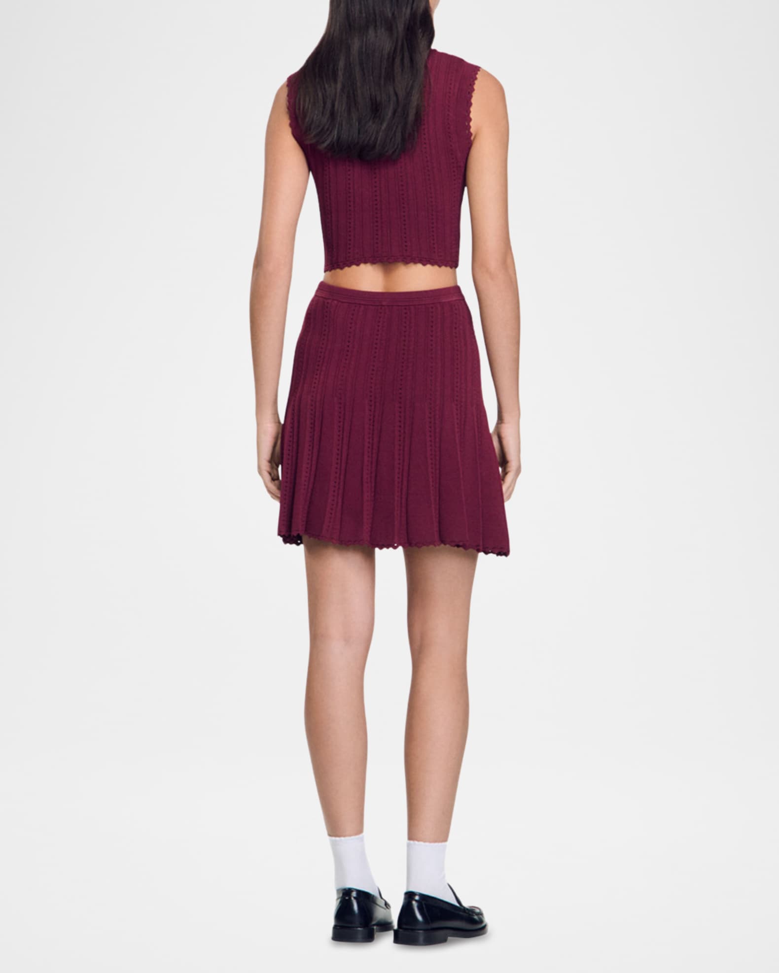 Sandro Bonita Stretch Knit Mini Skirt Neiman Marcus
