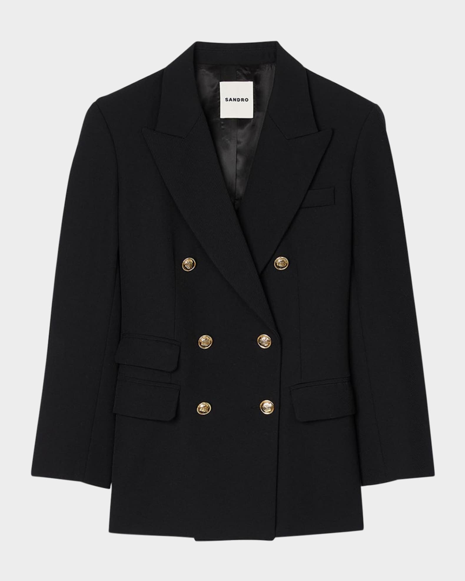 Toscane Double-Breasted Wool Blazer 0