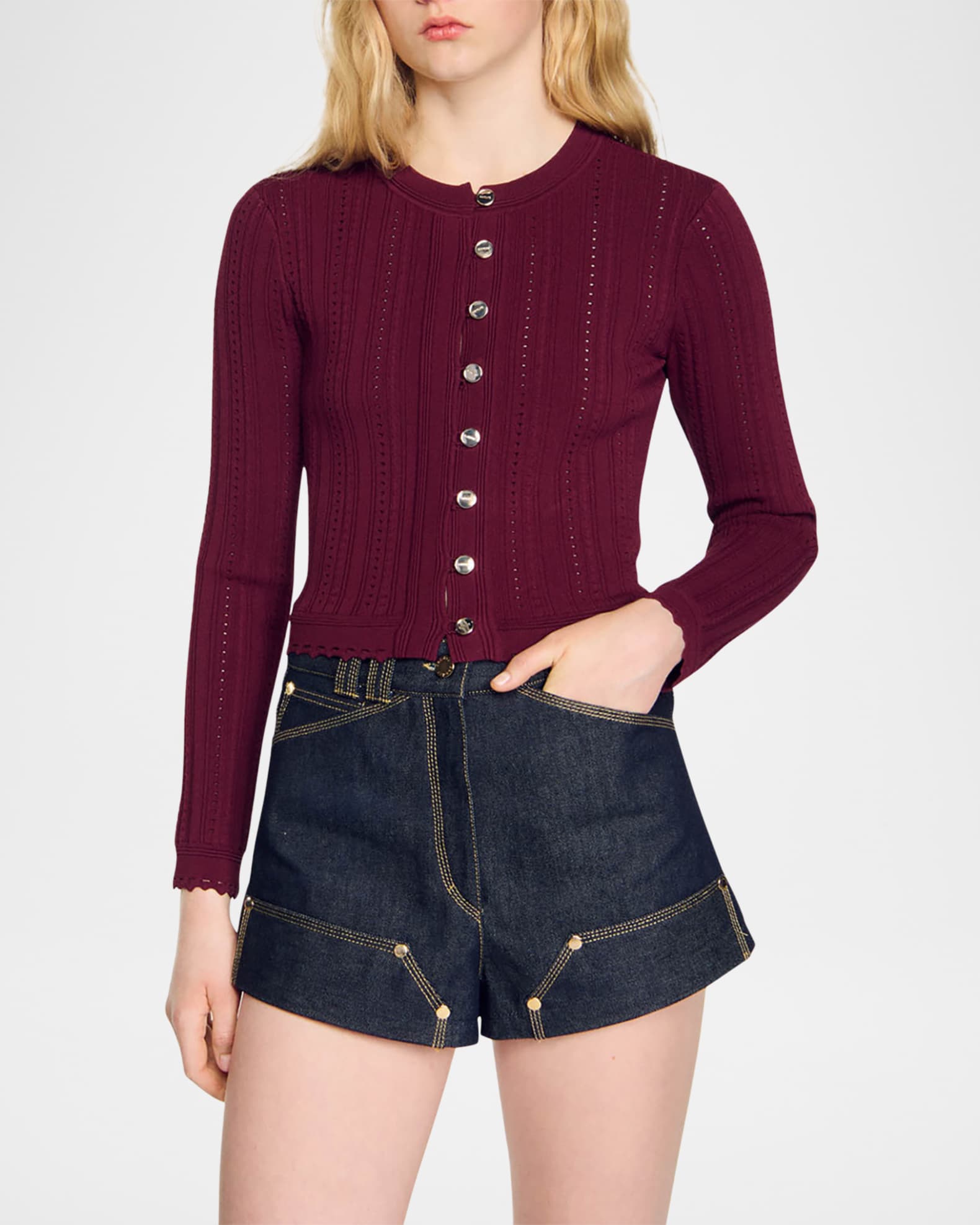 Holiday Cable-Knit Slim Cardigan 0