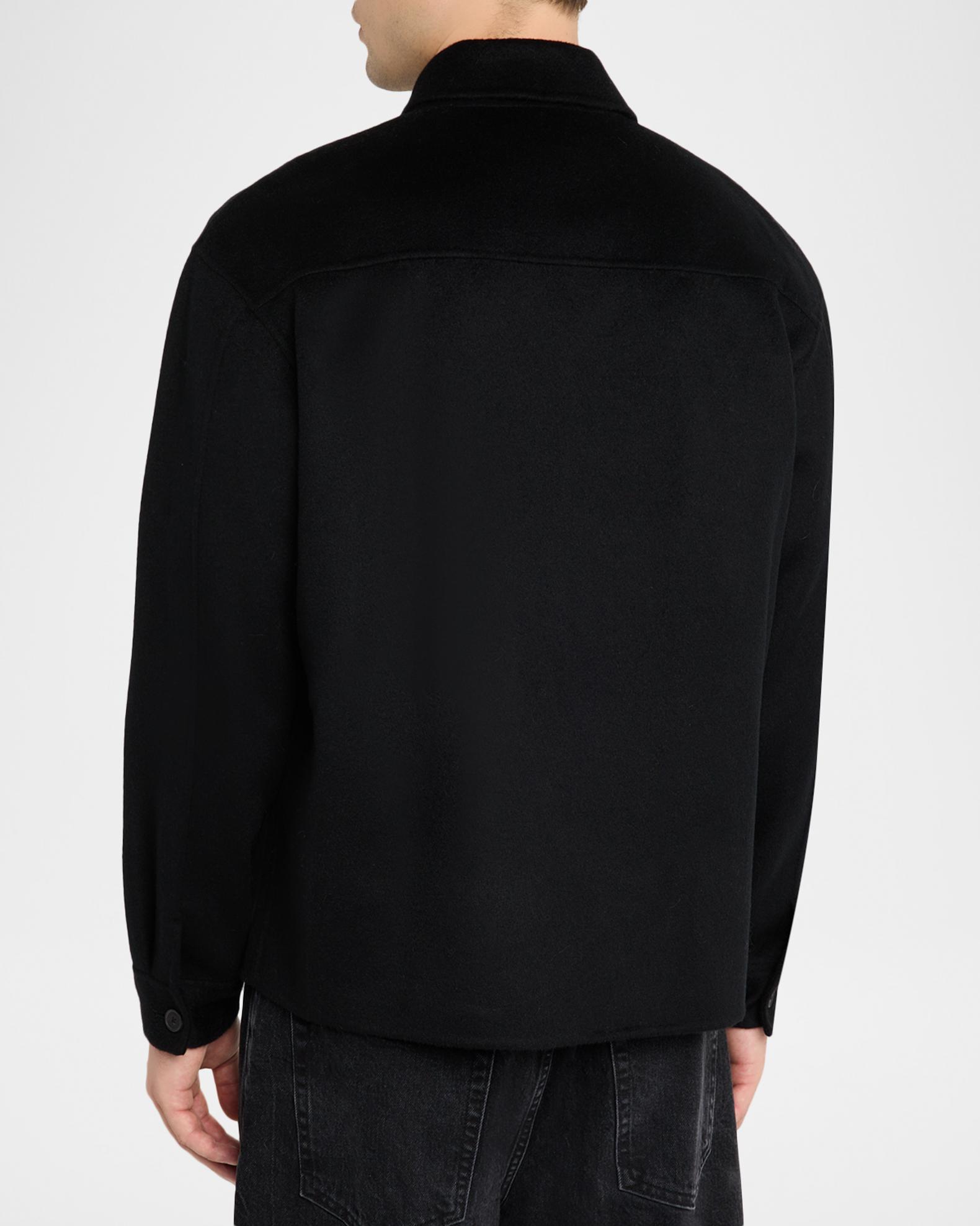 FRAME Men's Double-Face Wool Overshirt | Neiman Marcus