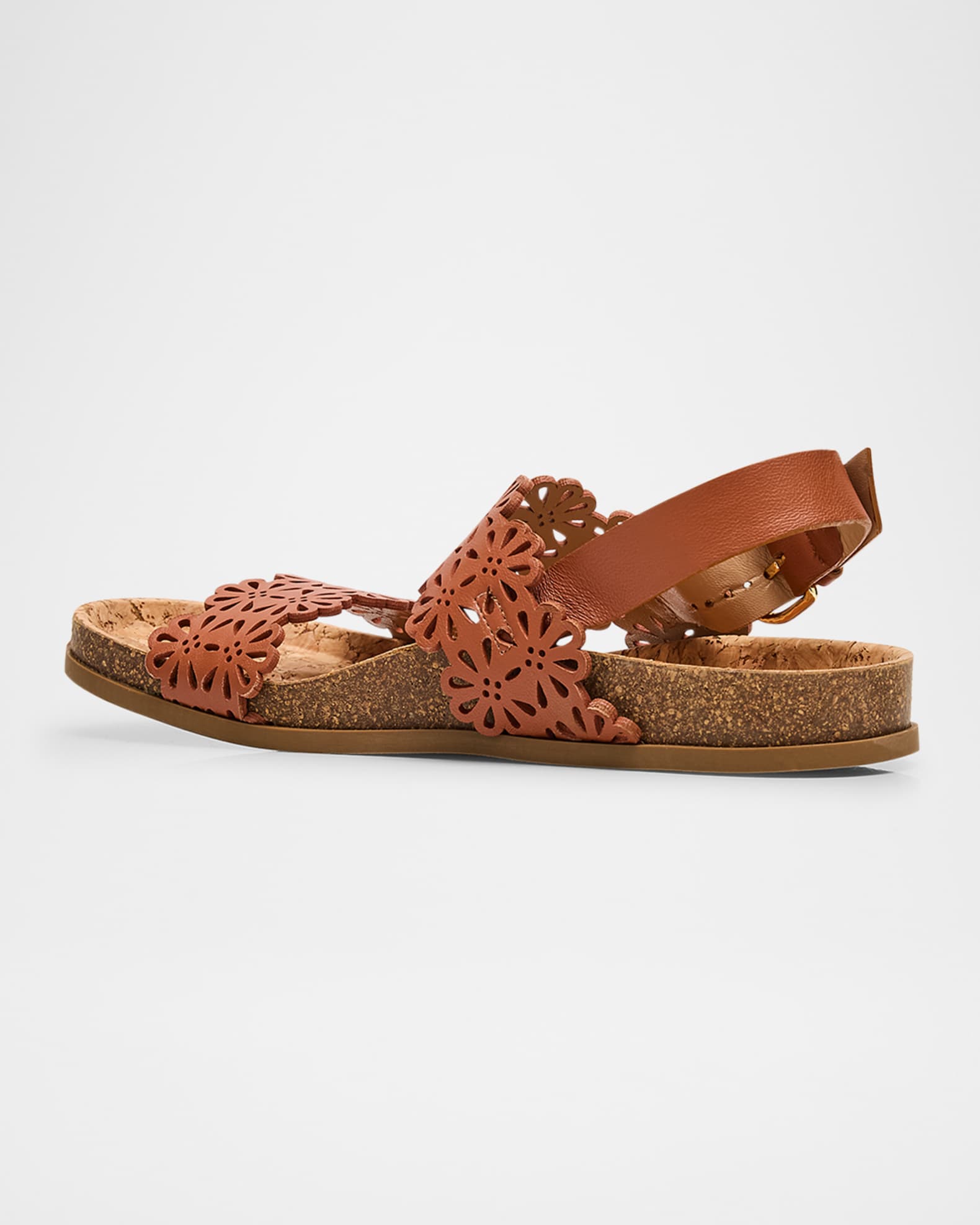 Calliope Eyelet Leather Dual-Band Sandals 1