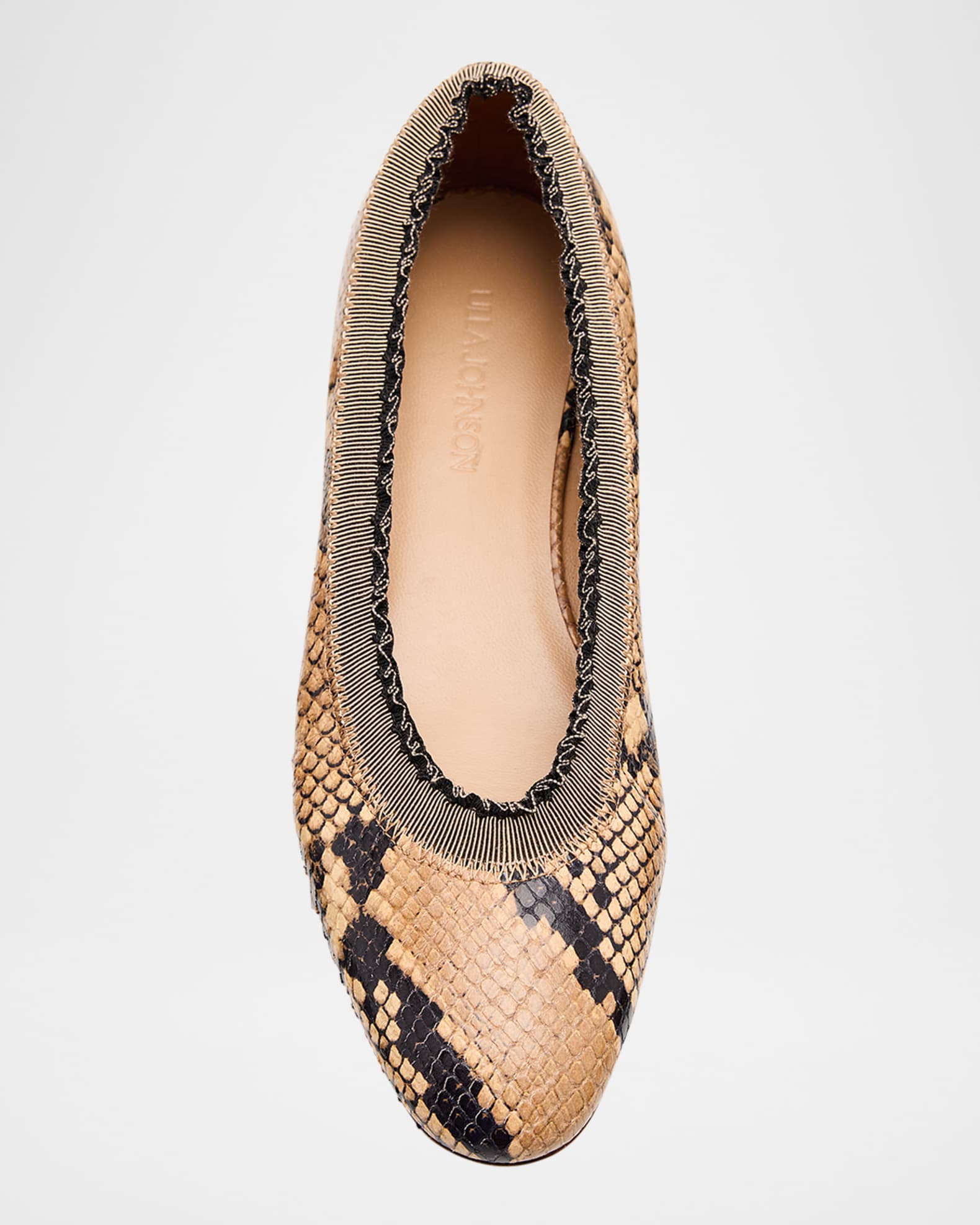Snakeskin ballet pumps cheap