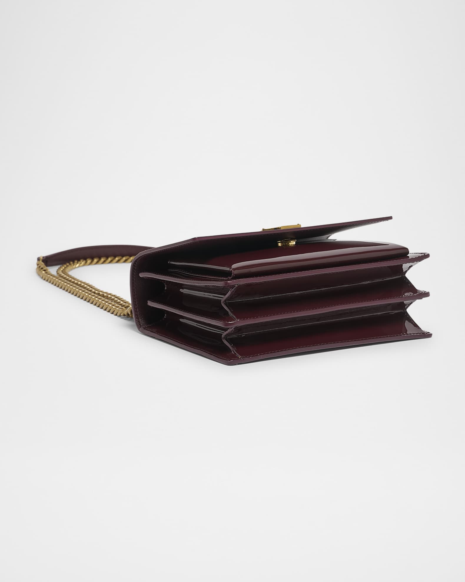 Sunset Small YSL Crossbody Bag in Patent Leather  1