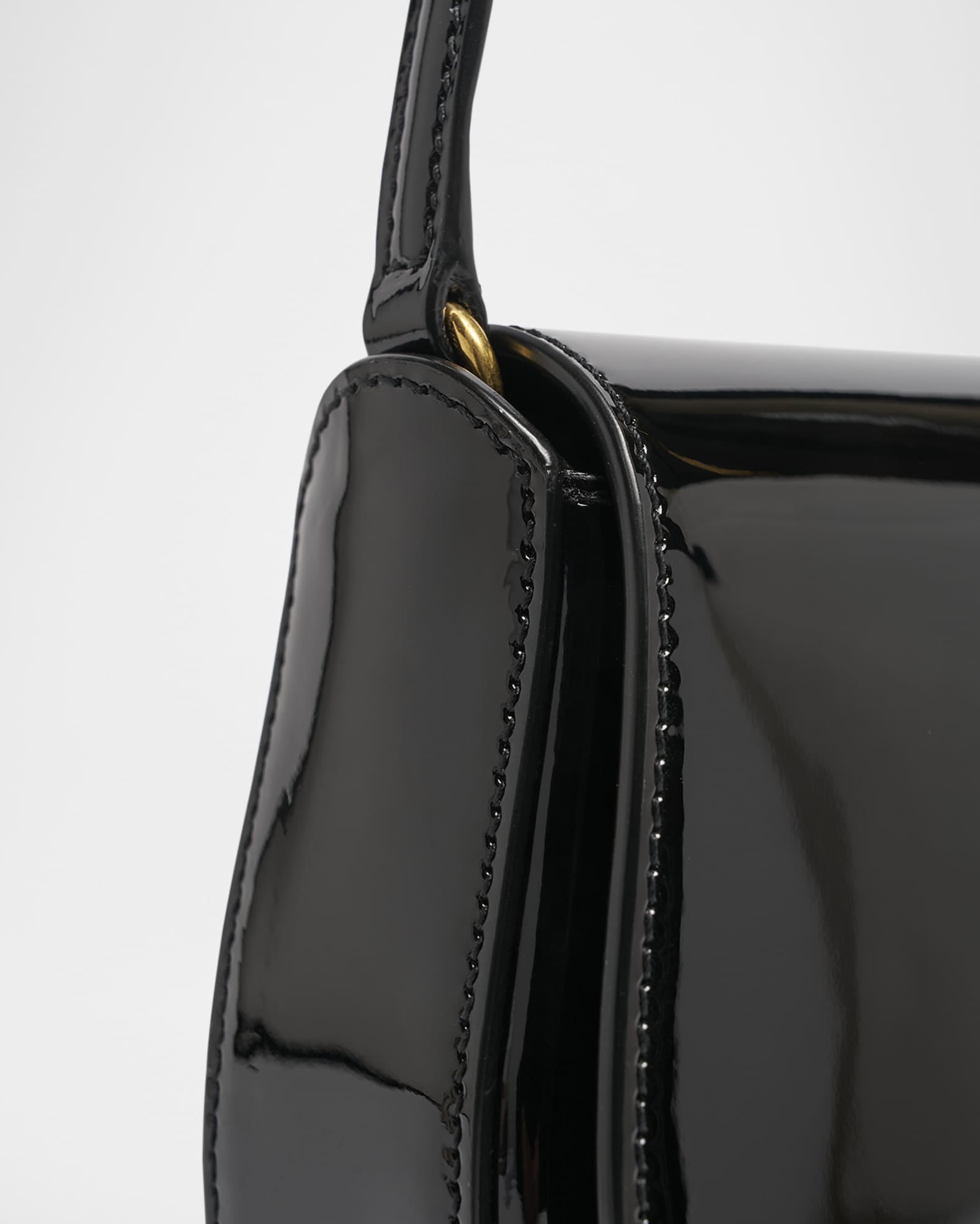 Saint Laurent Mini YSL Shoulder Bag in Patent Leather
