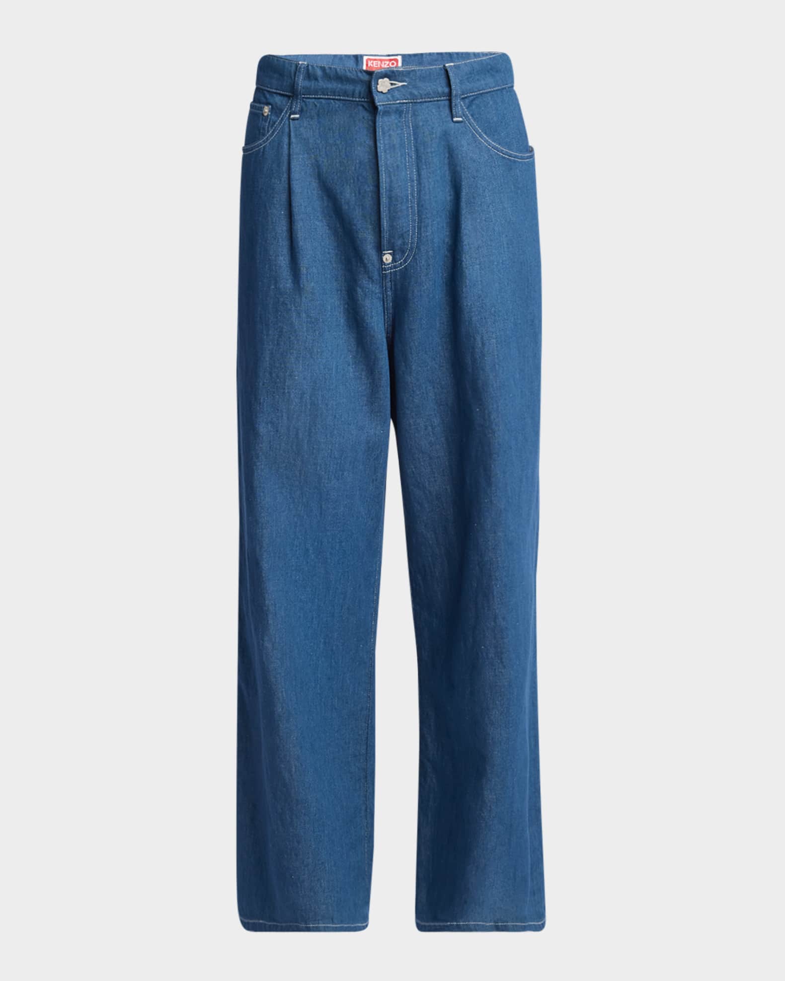 Men's Buggy Linen Denim Jeans 0