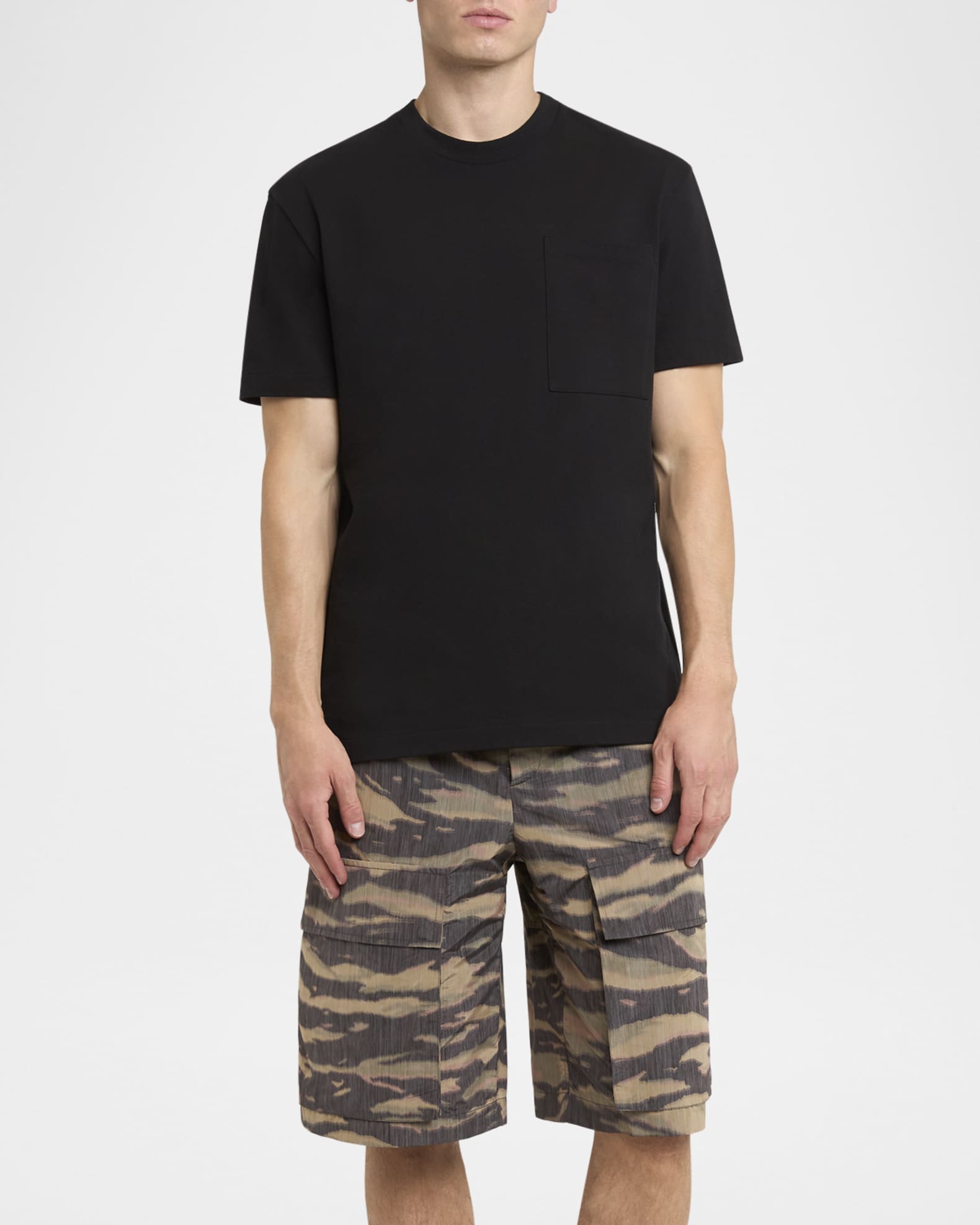 Men's Flag Logo Cotton T-Shirt 1