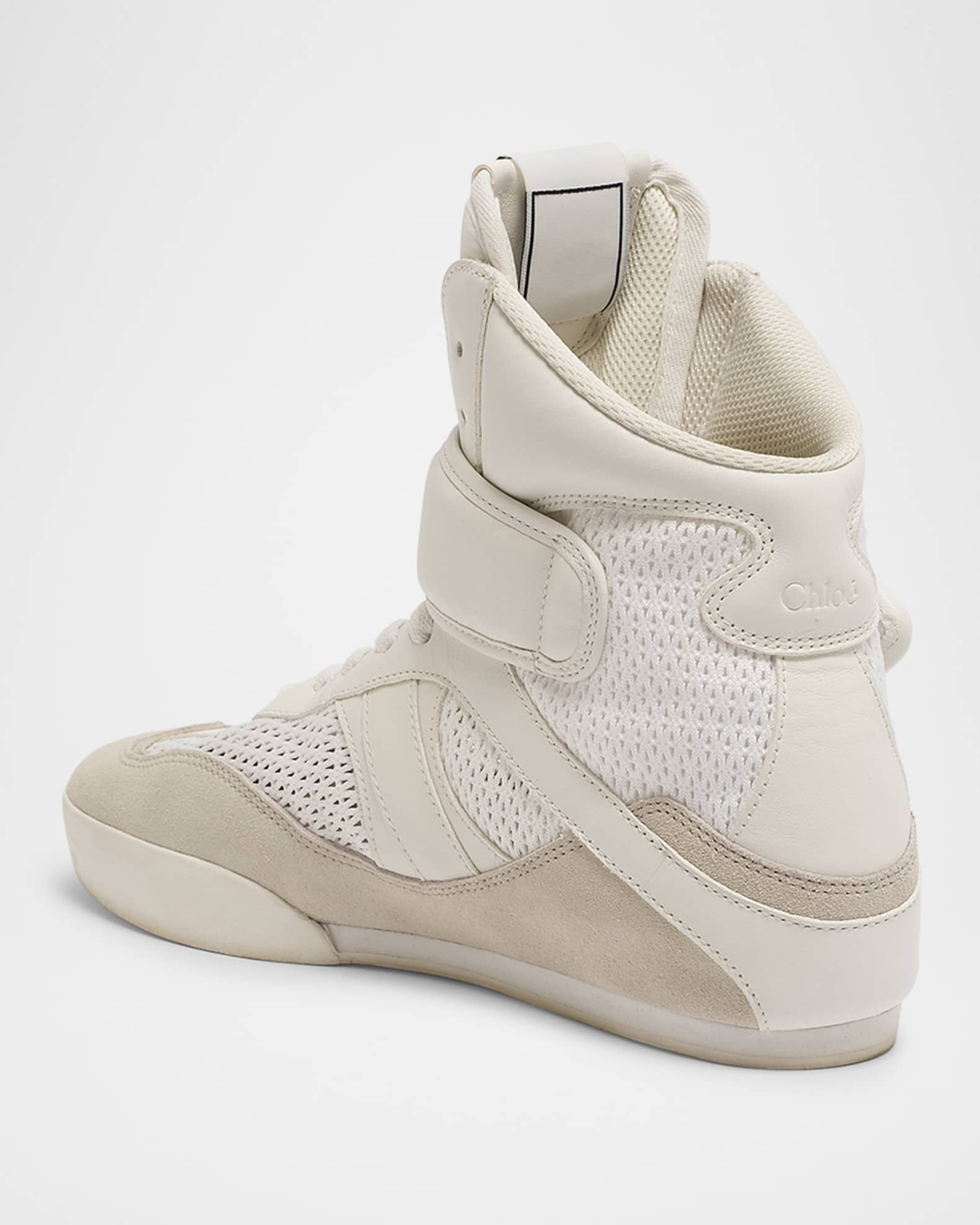 スニーカー Chloe KICK LEATHER SNEAKERS HIGH CUT Chloe Kick Leather High-Top Sneakers - Bergdorf Goodman