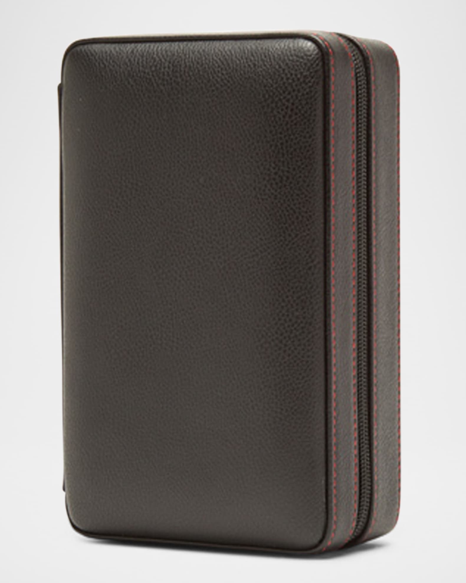 Zipper Cigar Case Brizard & Co Show Band Crocodile Black Leather 3 ...