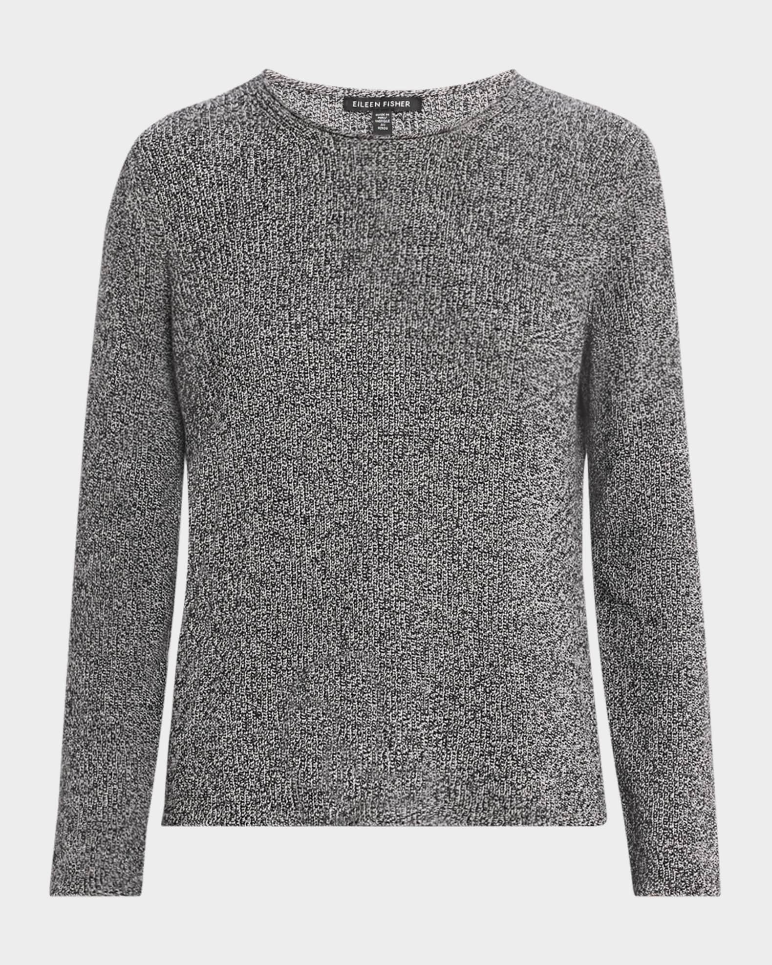 Crewneck Organic Cotton Knit Sweater